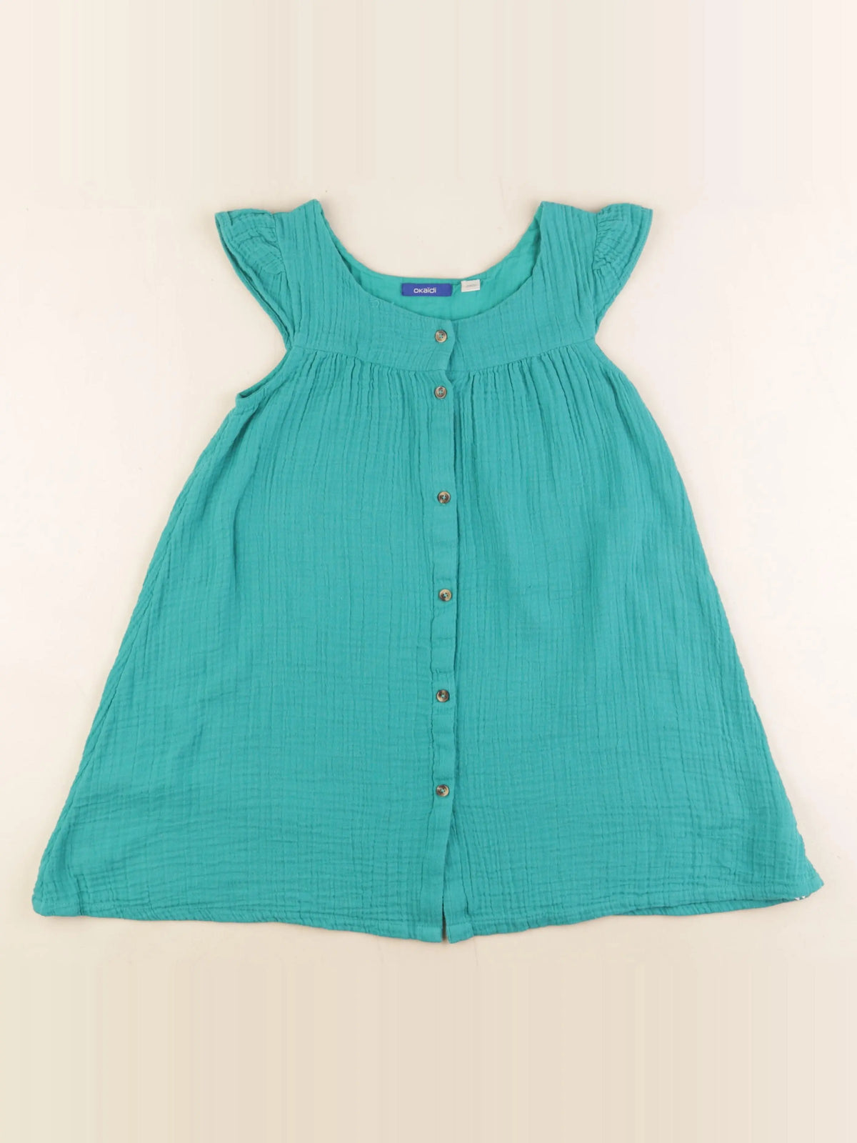 Okaidi - robe vert - 6 ans