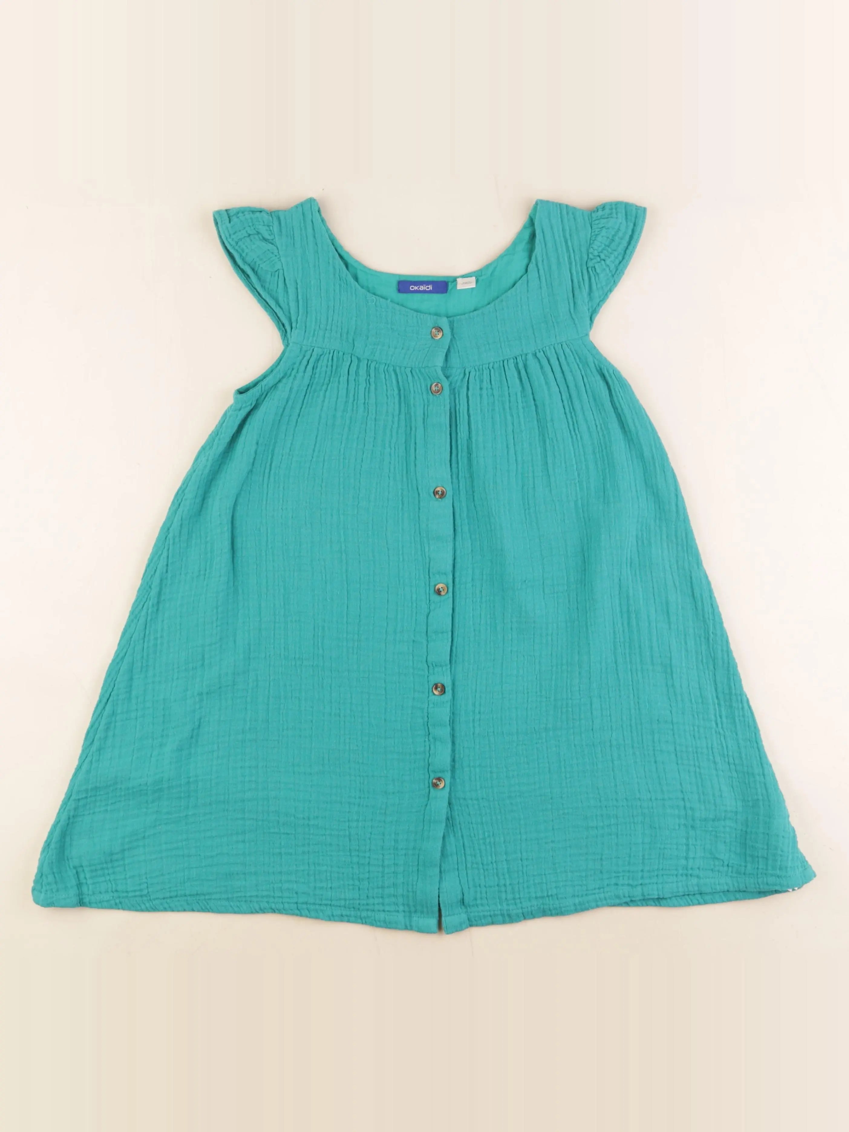 Okaidi - robe vert - 6 ans