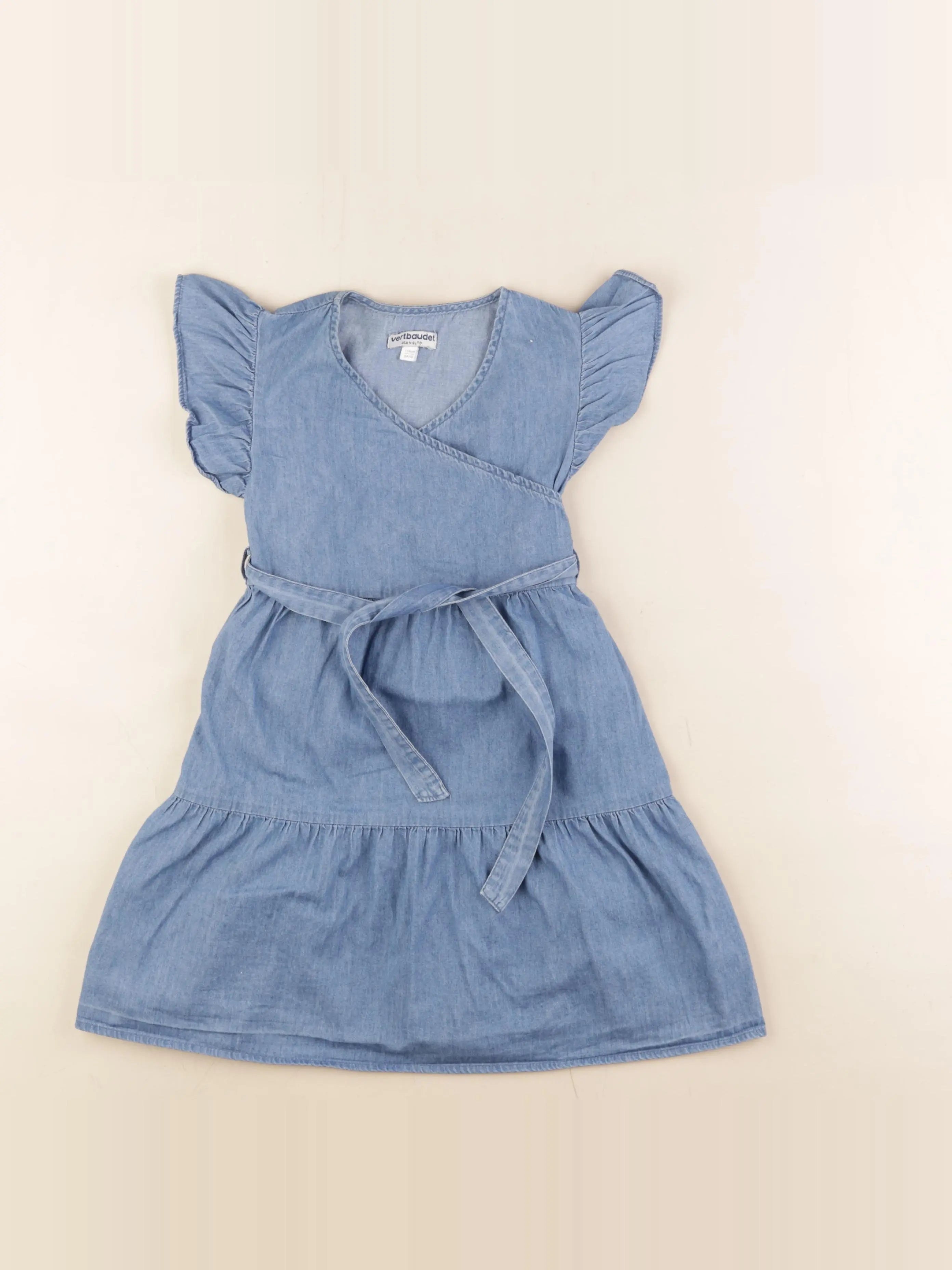 Vertbaudet - robe bleu - 6 ans