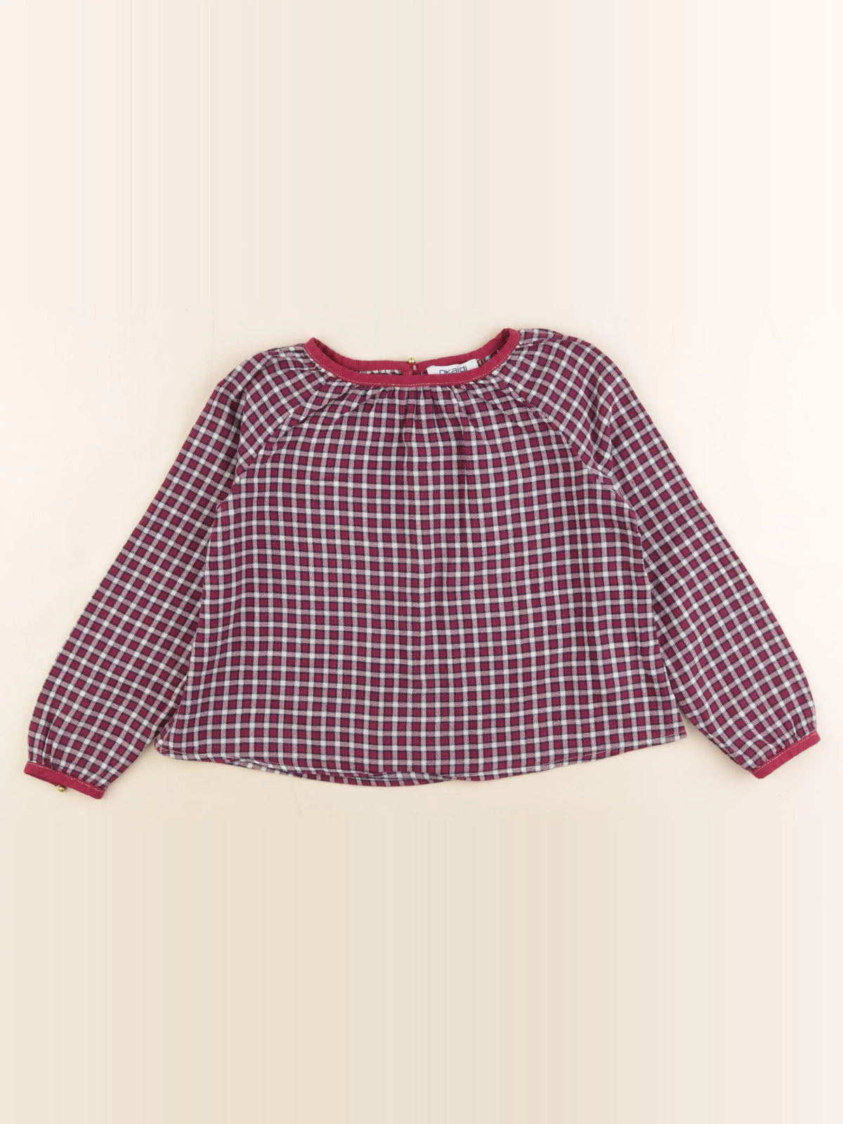 Okaidi - blouse rouge - 6 ans