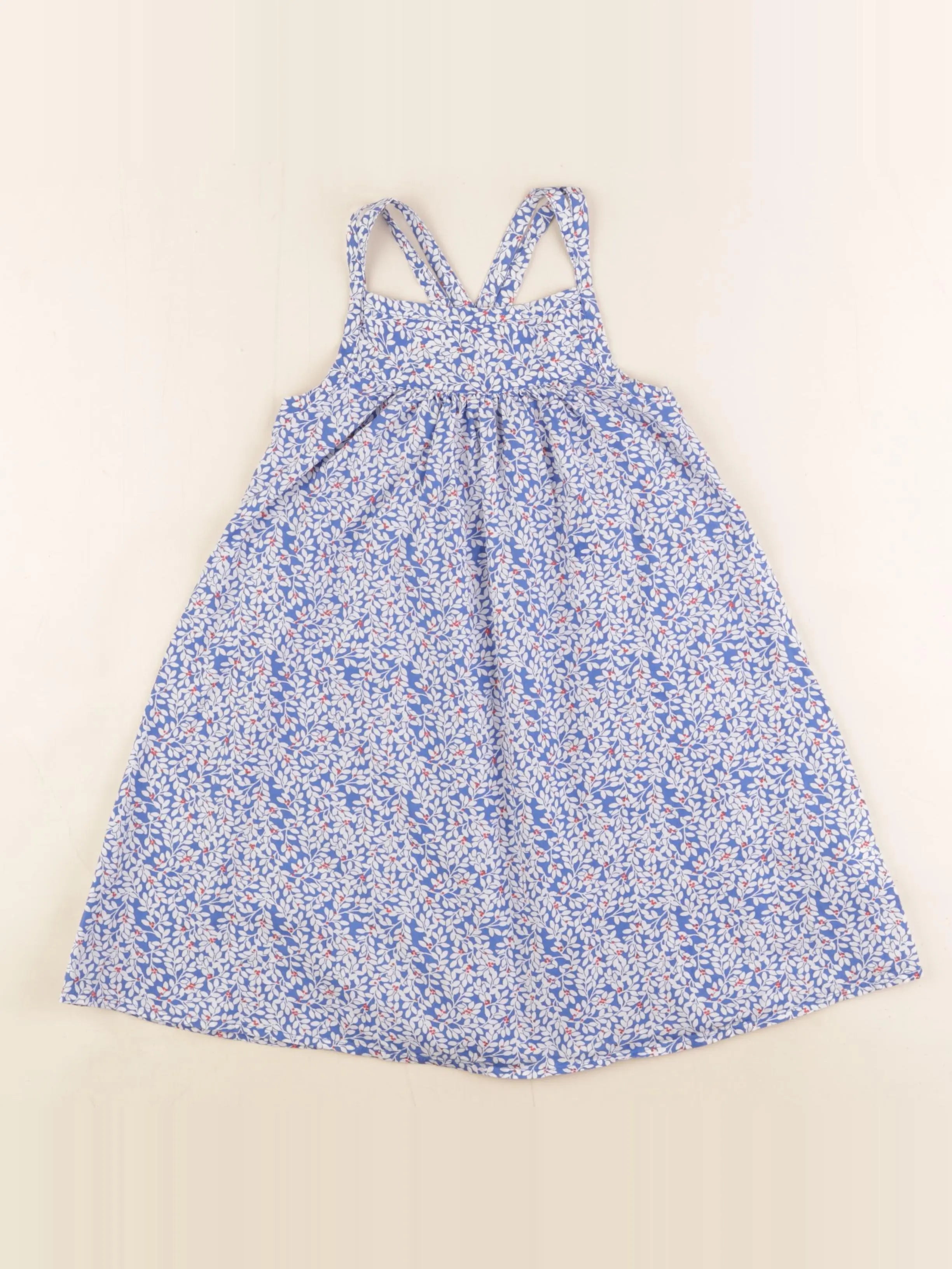 Okaidi - robe blanc, bleu - 6 ans