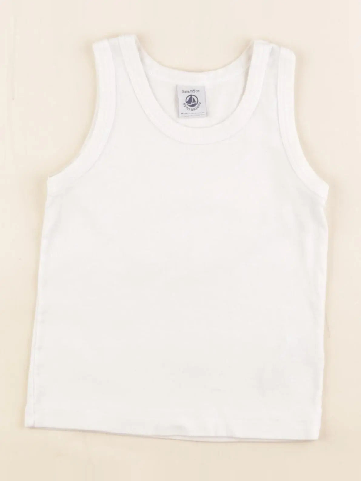 Petit Bateau - maillot de corps blanc - 3 ans
