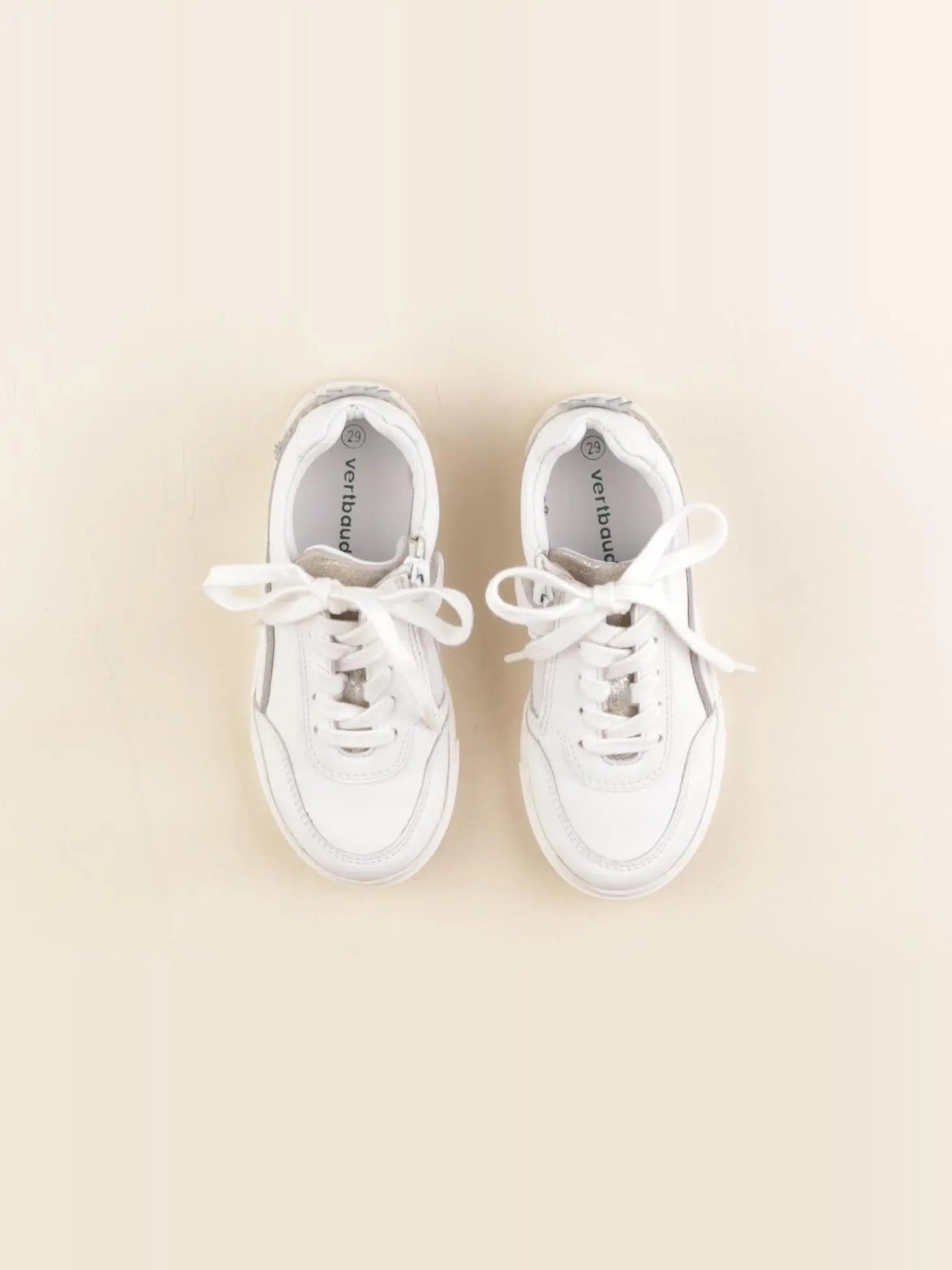 Vertbaudet - baskets blanc - pointure 29