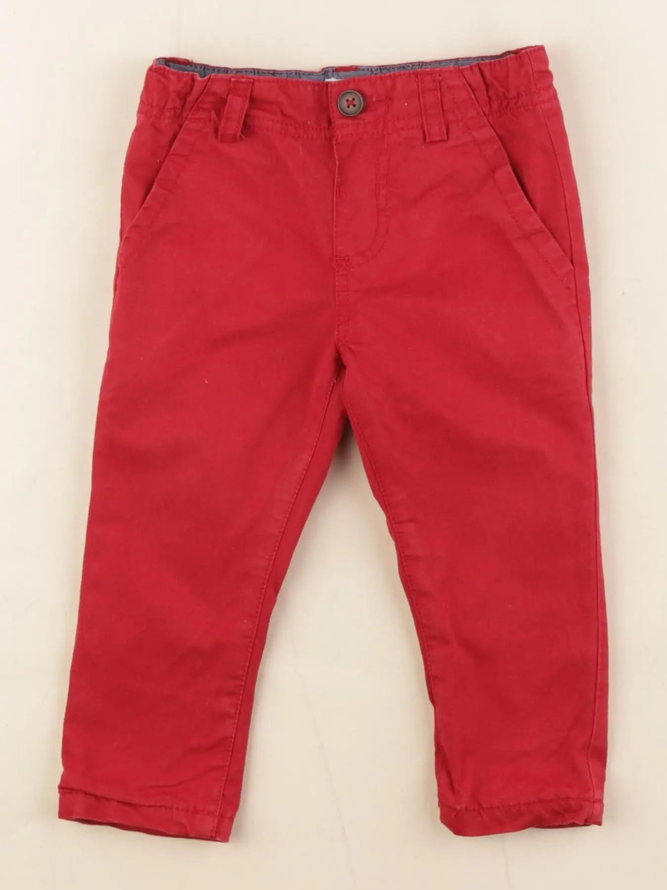 Boutchou - pantalon rouge - 9 mois