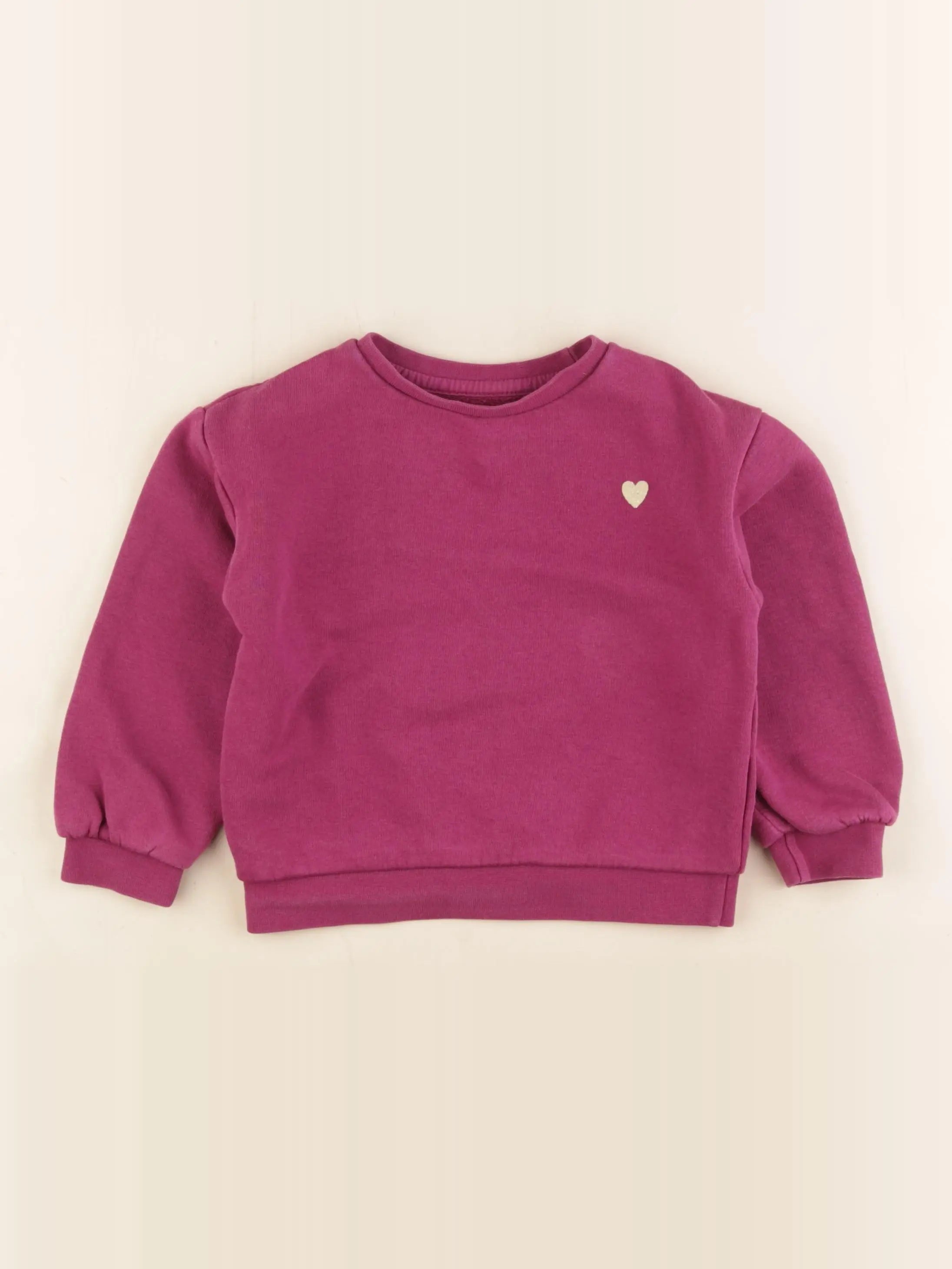 Vertbaudet - sweat rose - 4 ans