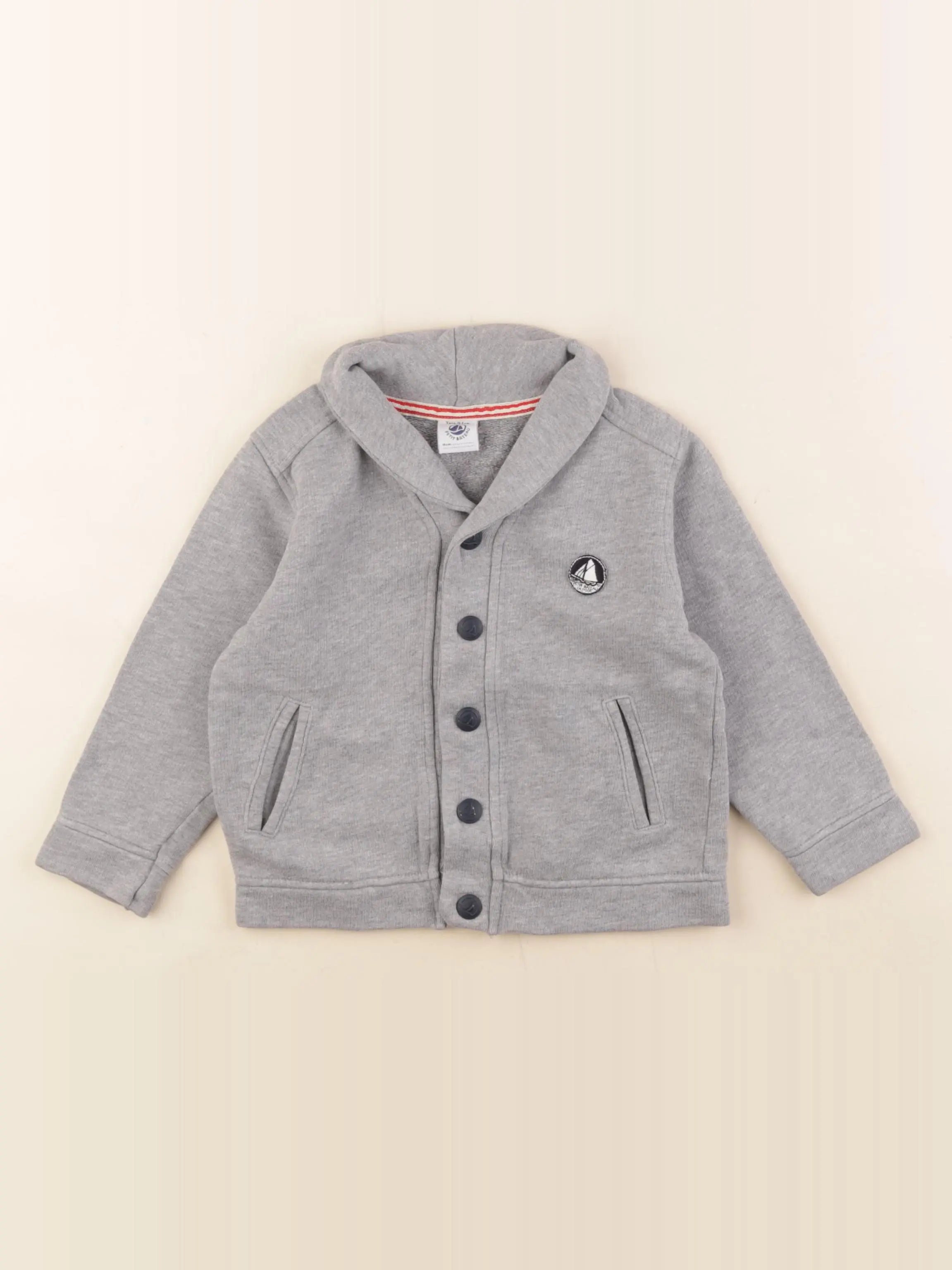 Petit Bateau - veste gris - 3 ans