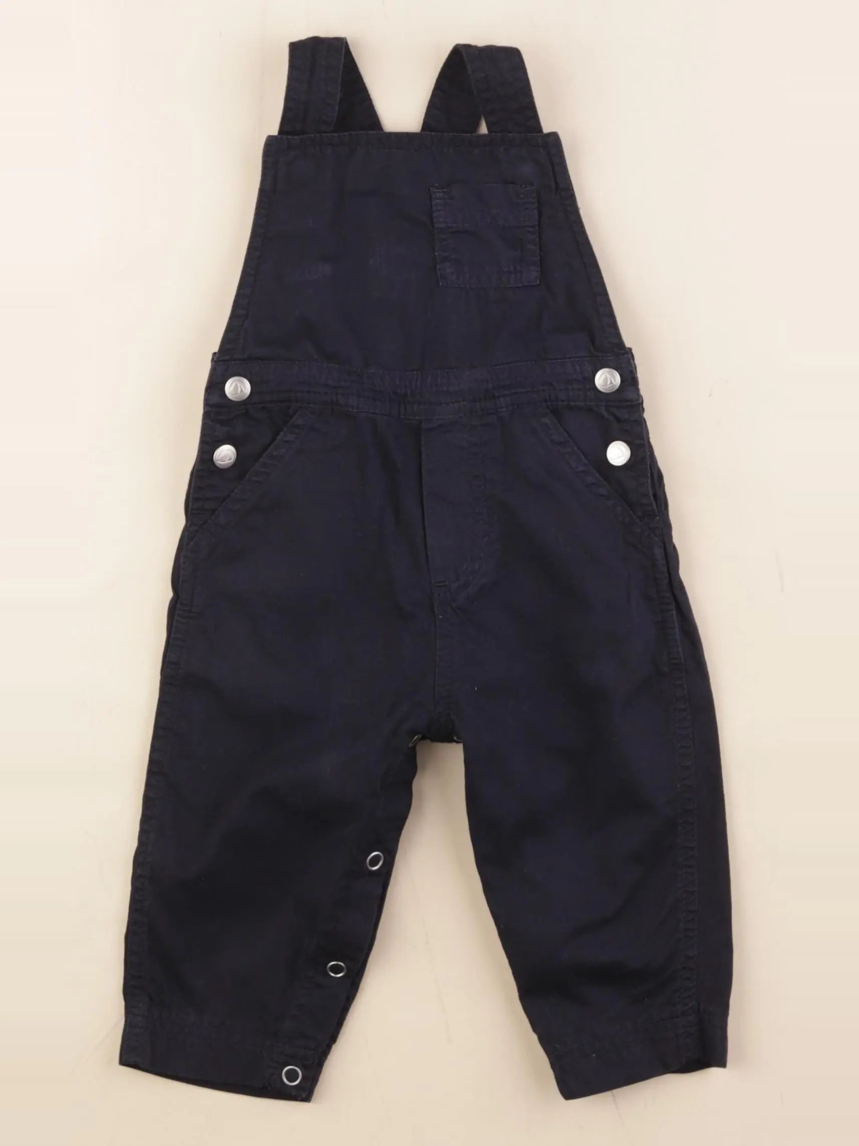 Petit Bateau - salopette bleu - 6 mois