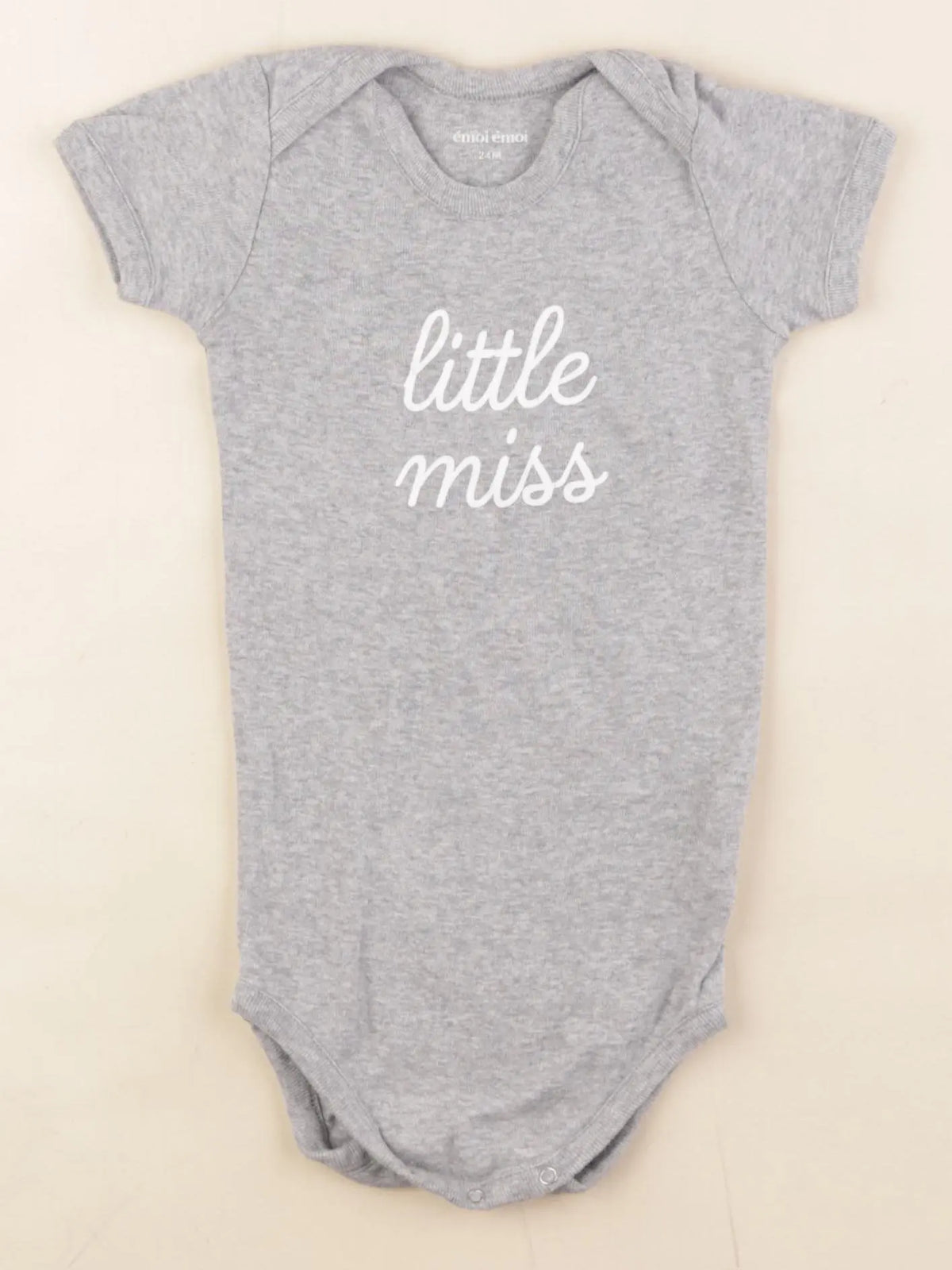 Emoi emoi - body gris - 24 mois