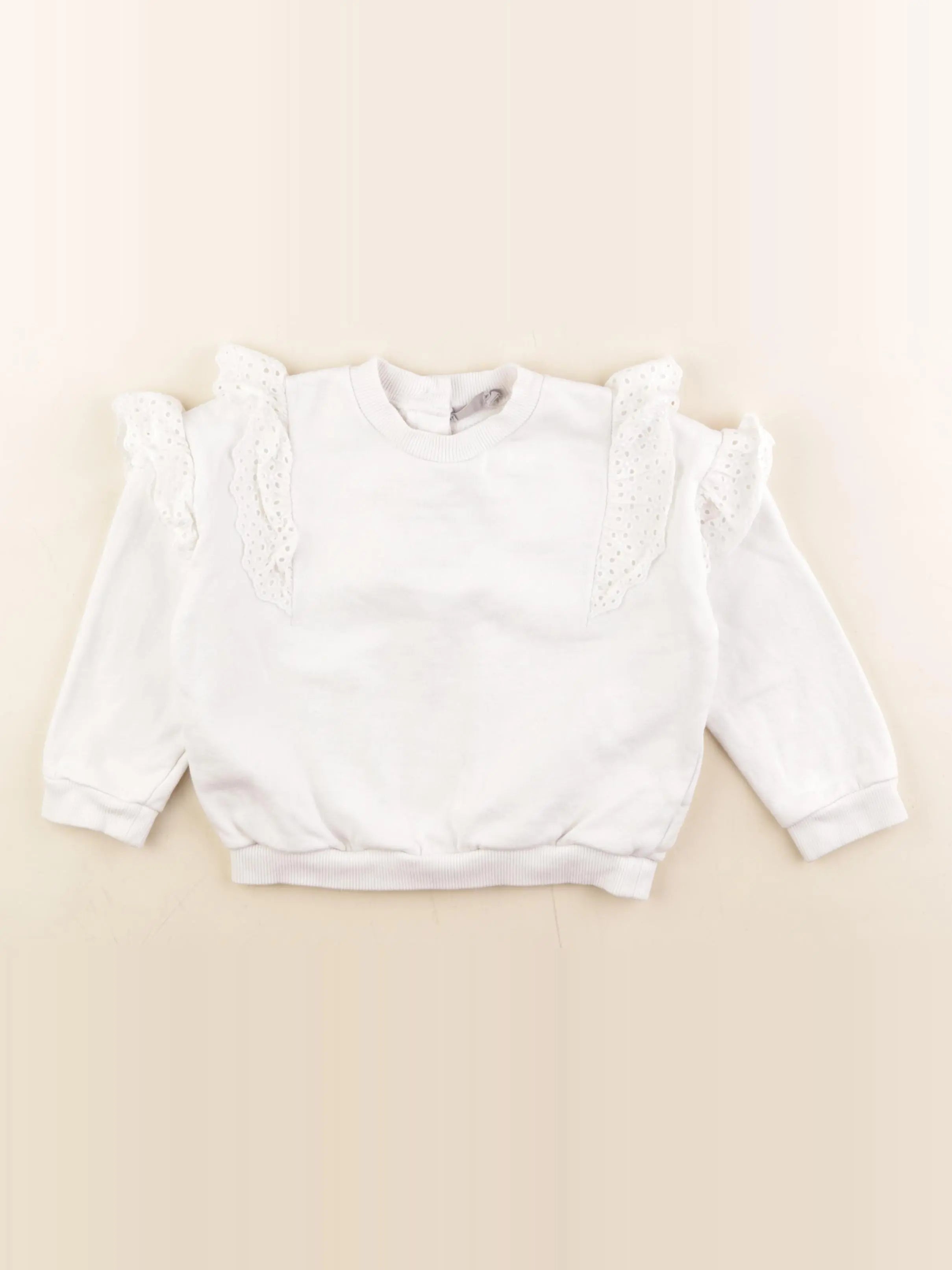 Boutchou - sweat blanc - 36 mois