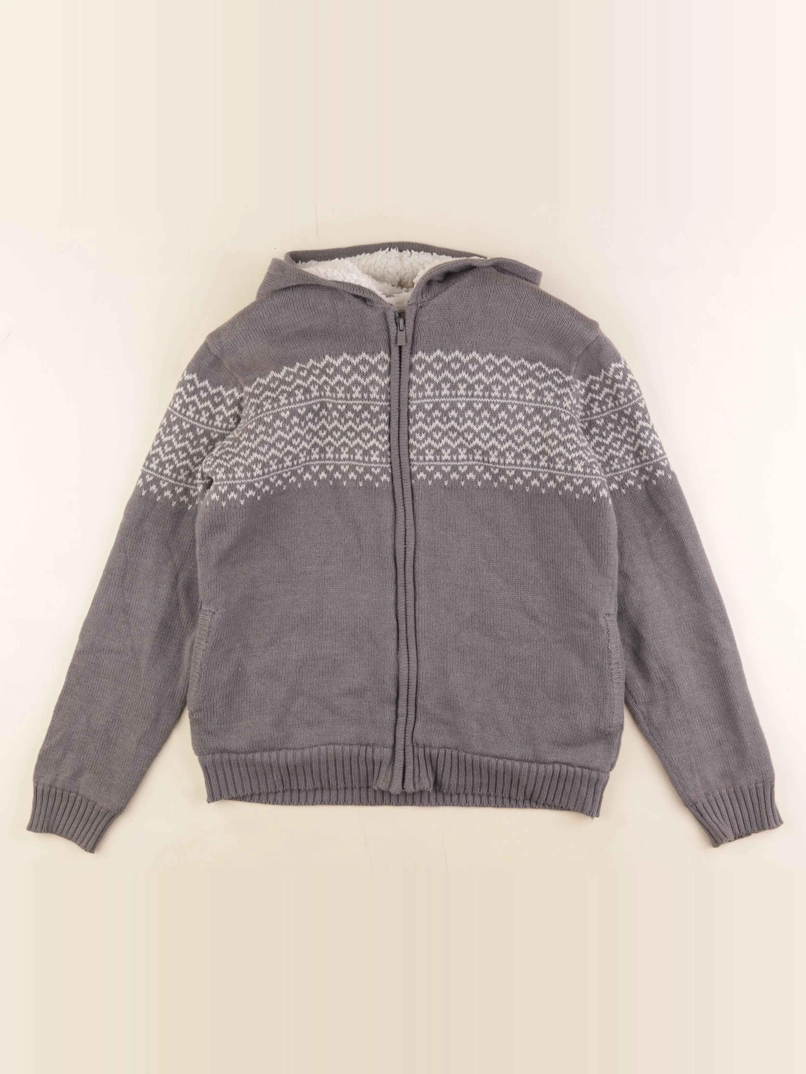 Vertbaudet - gilet gris - 14 ans