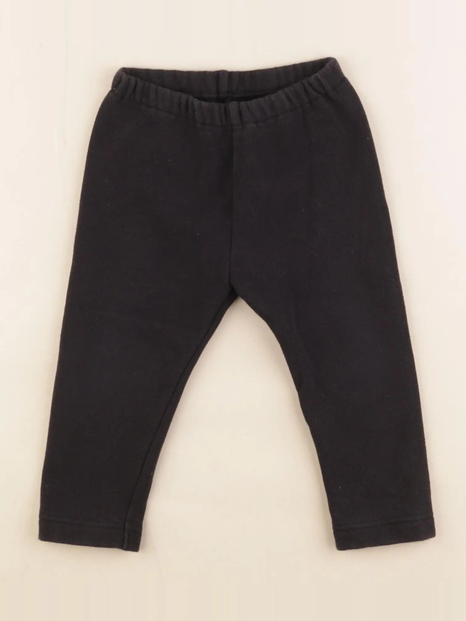 Uniqlo - legging doublé noir - 12/18 mois