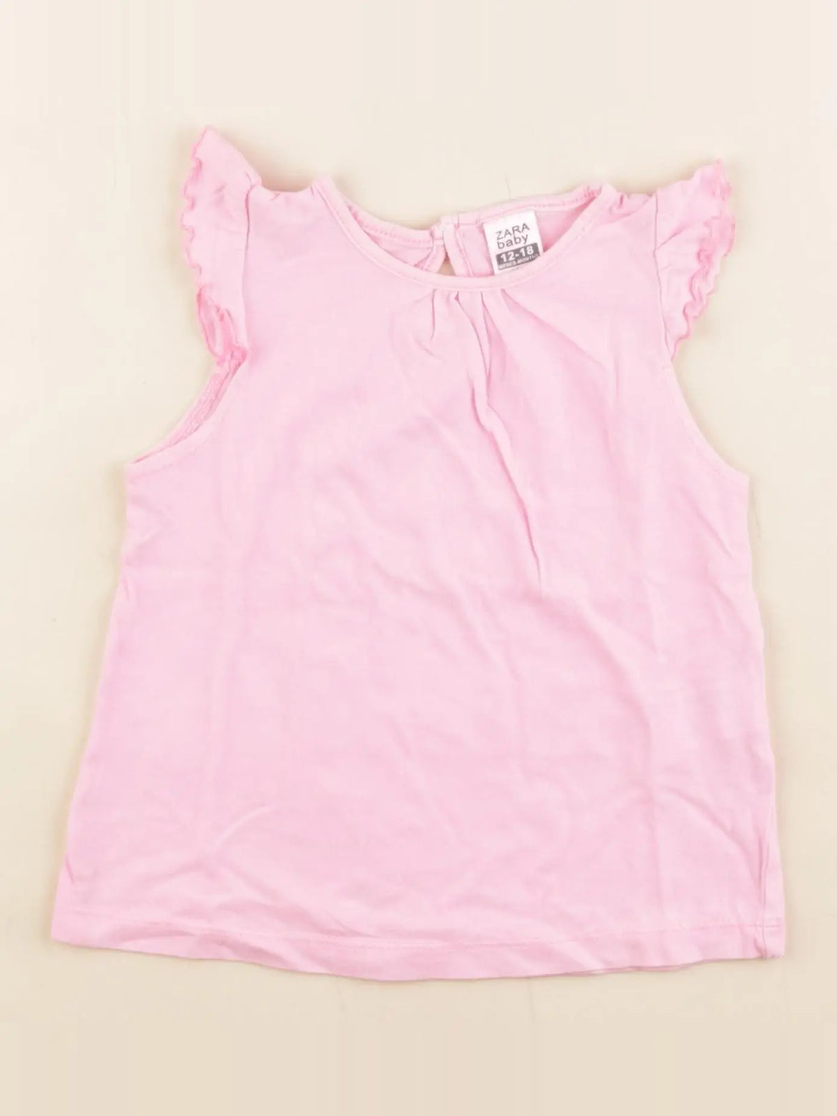 Zara - débardeur rose - 12/18 mois