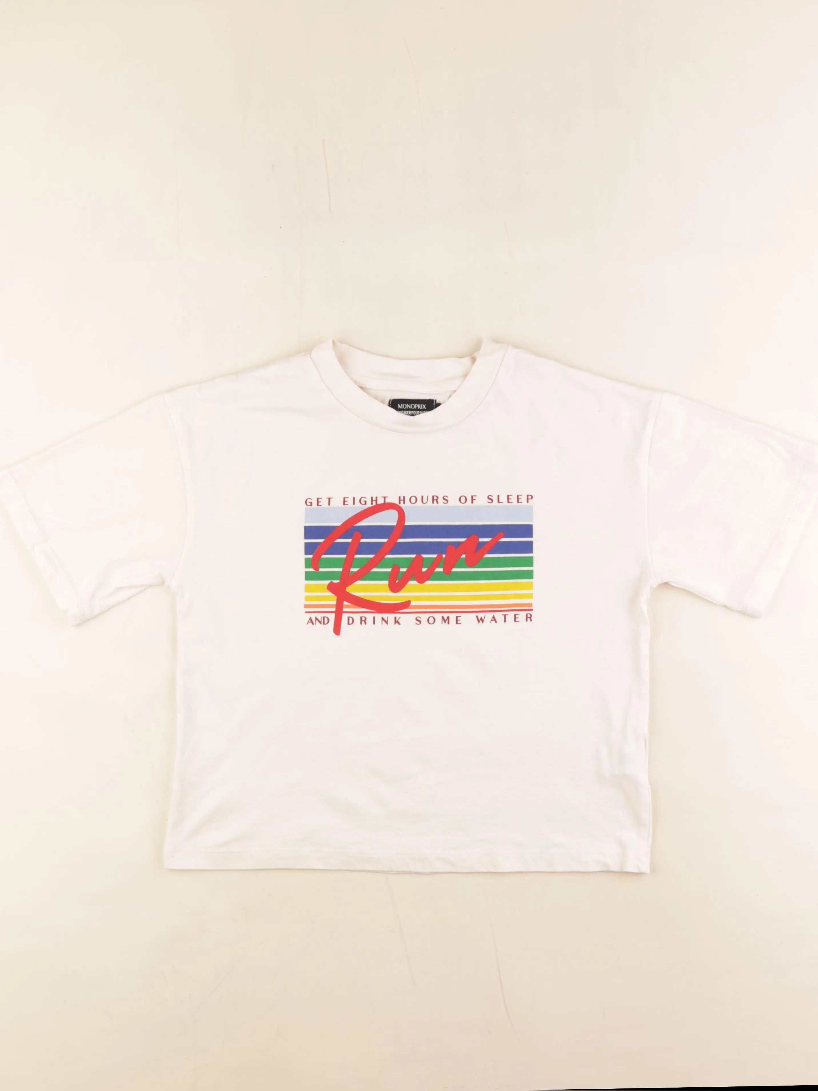 Monoprix - tee-shirt beige - 12 ans