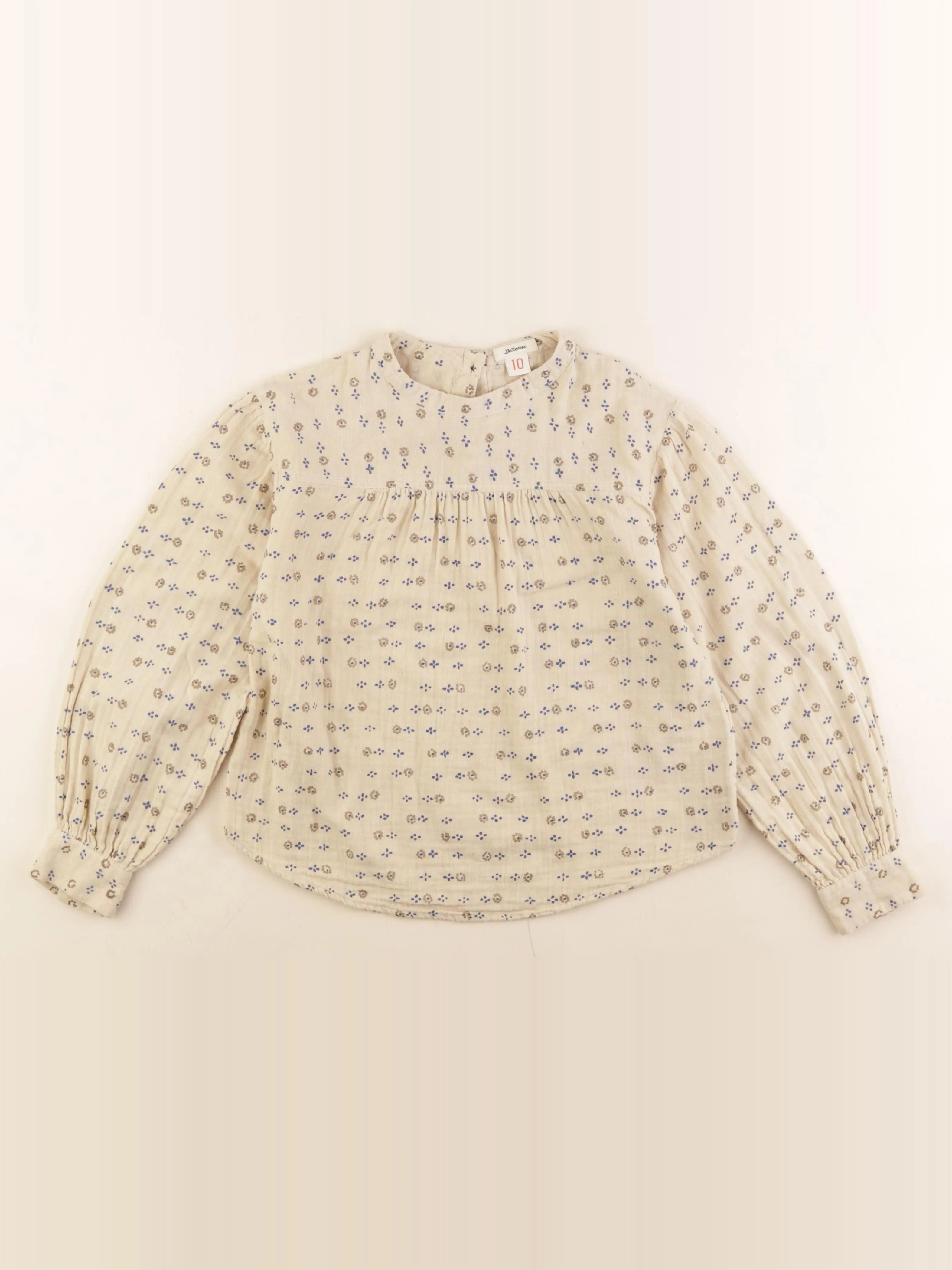 Bellerose - blouse marron - 10 ans