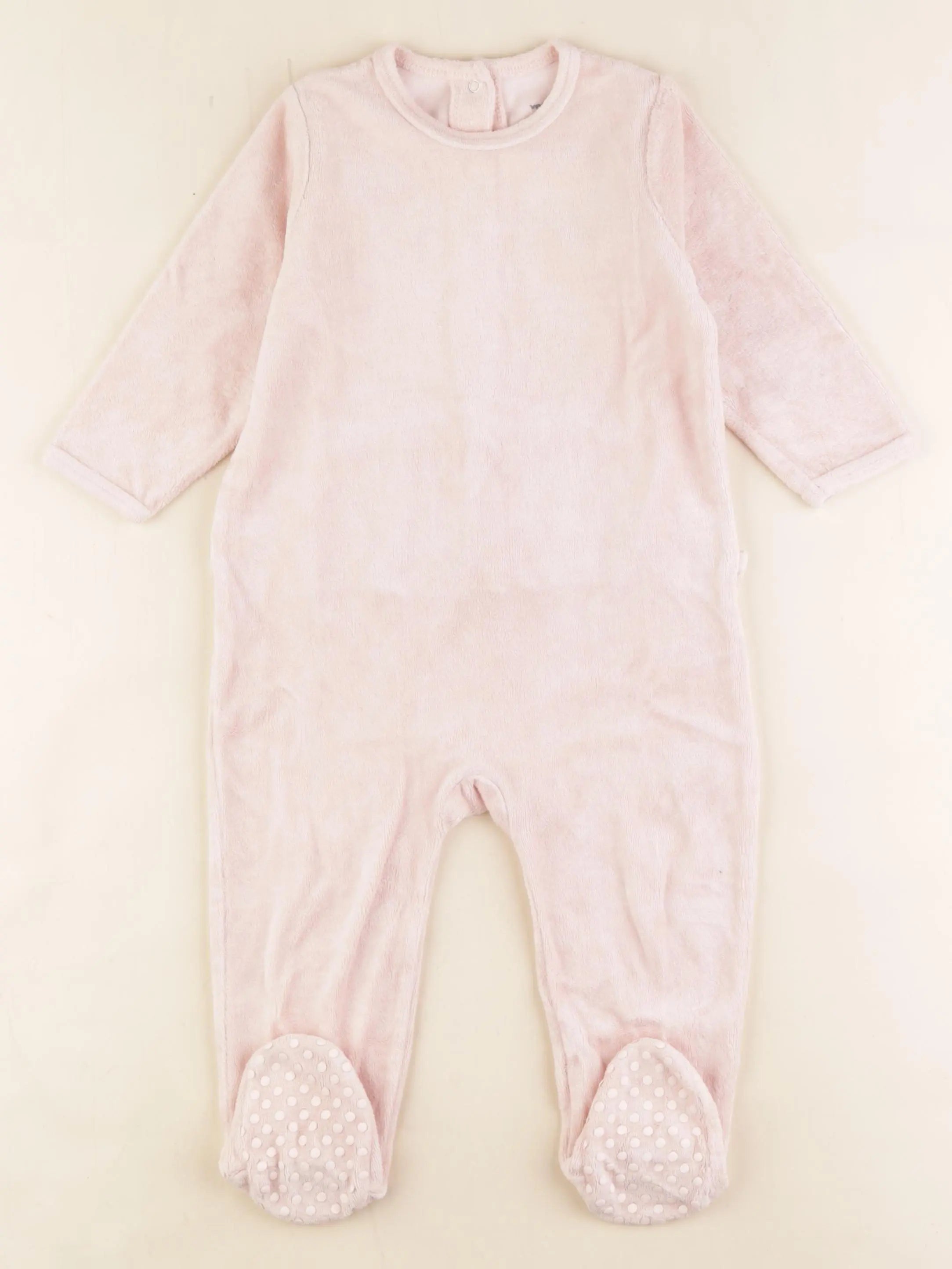 Vertbaudet - pyjama velours rose - 18 mois