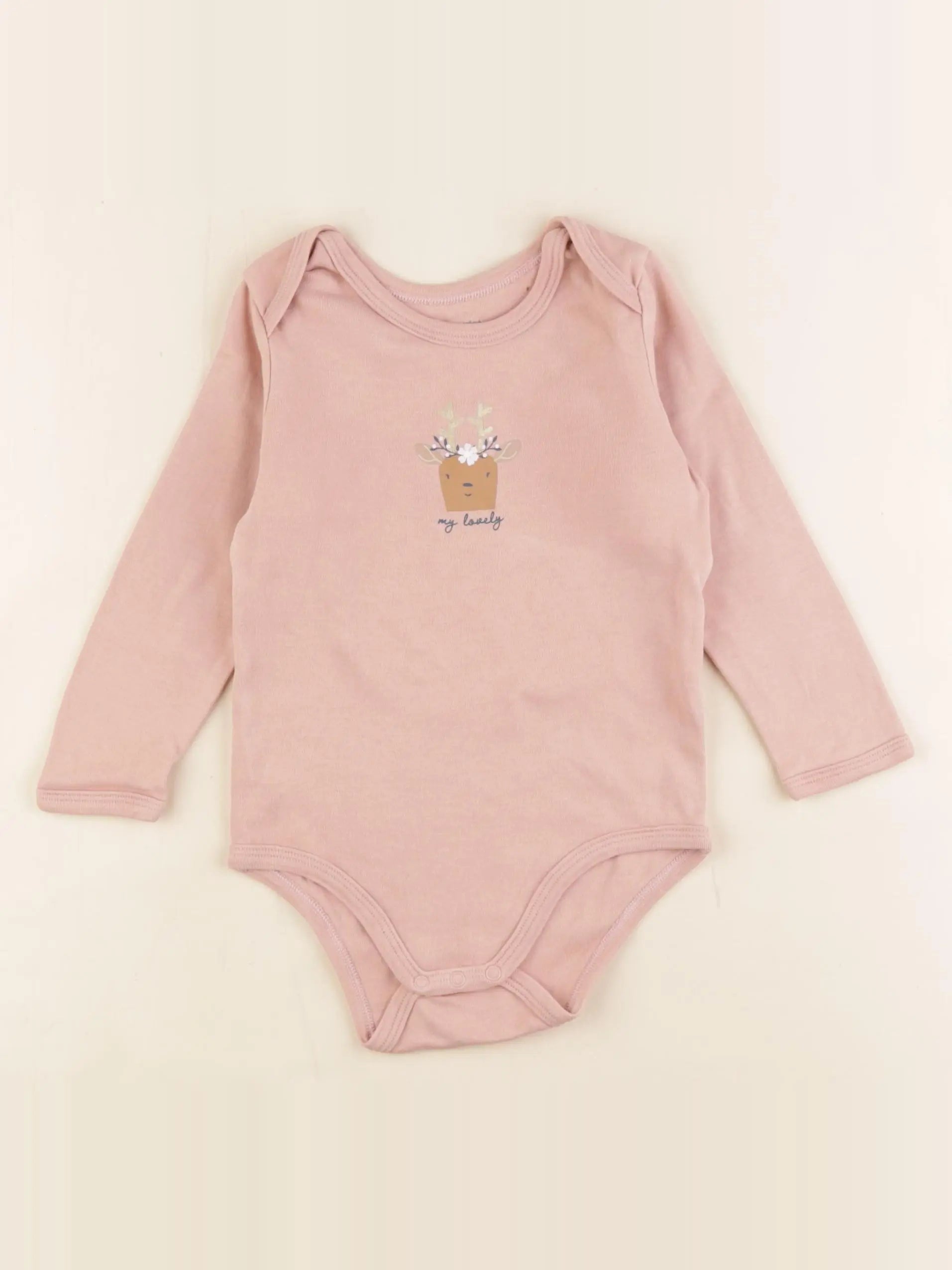 Vertbaudet - body rose - 24 mois