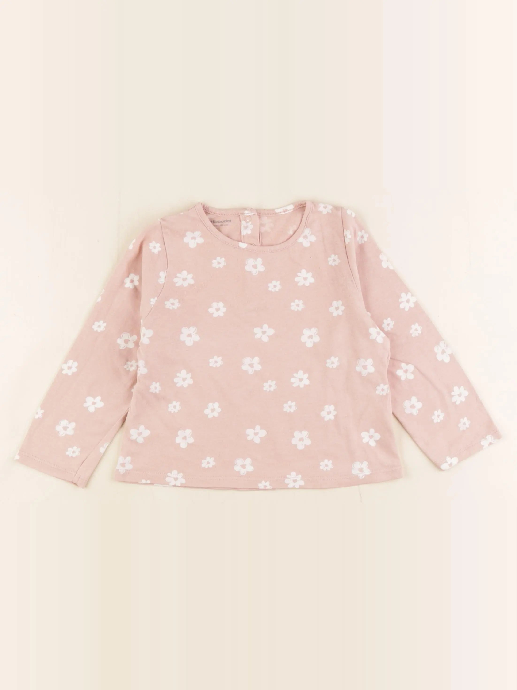Vertbaudet - tee-shirt rose - 24 mois