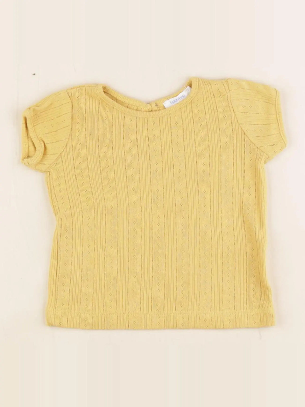 Boutchou - tee-shirt jaune - 6 mois