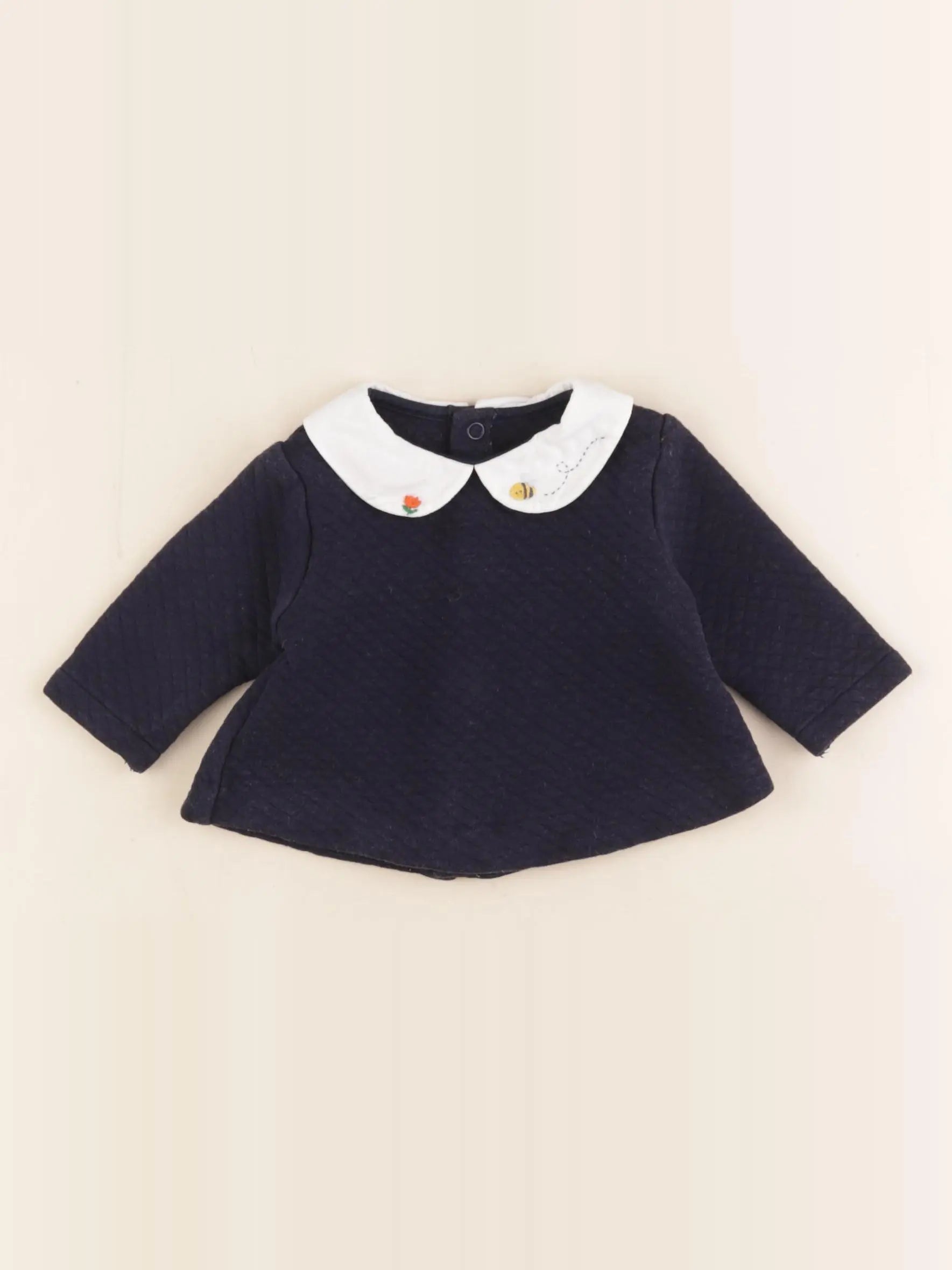 Jacadi - sweat bleu - 3 mois