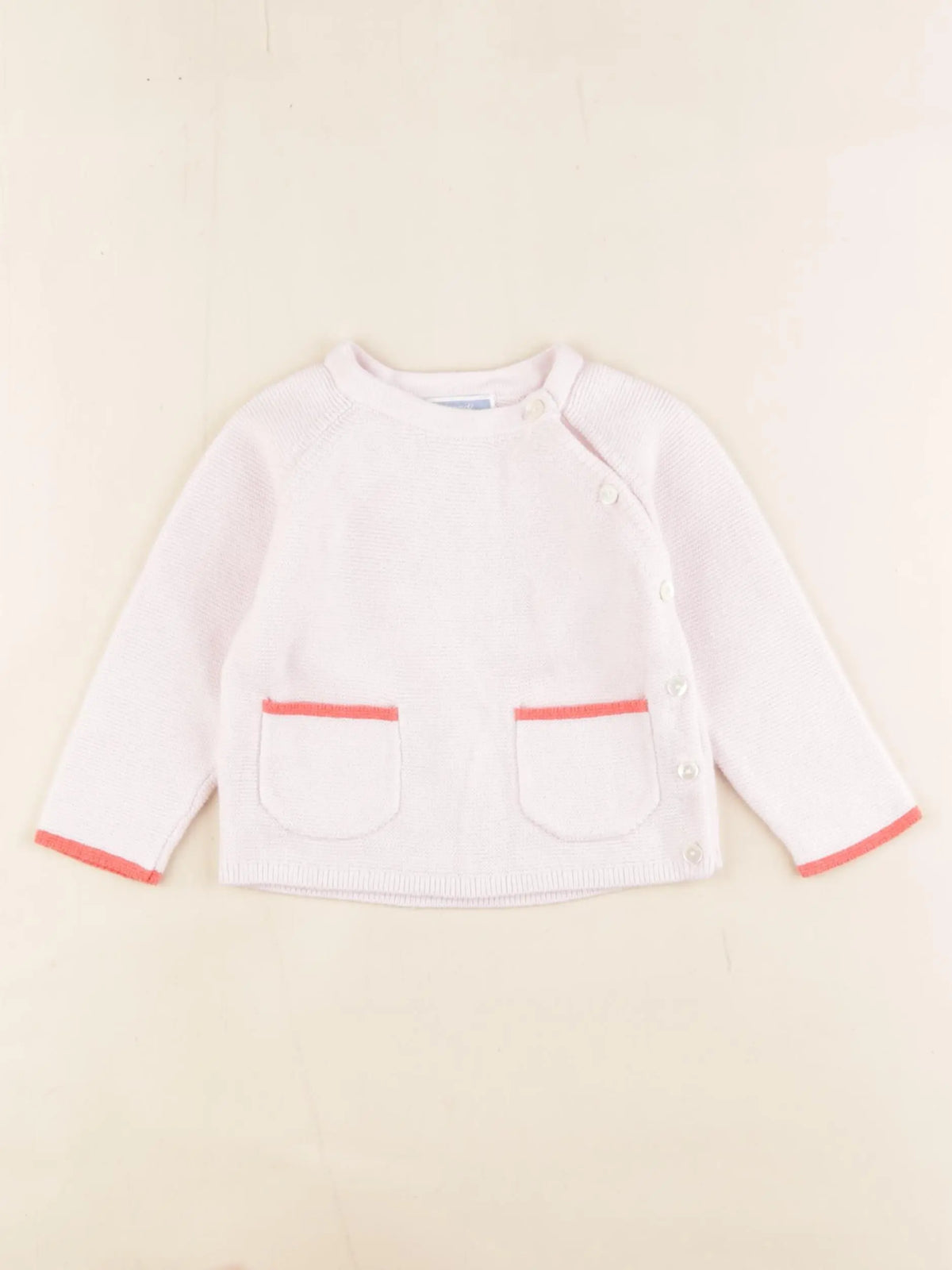 Jacadi - pull rose - 12 mois