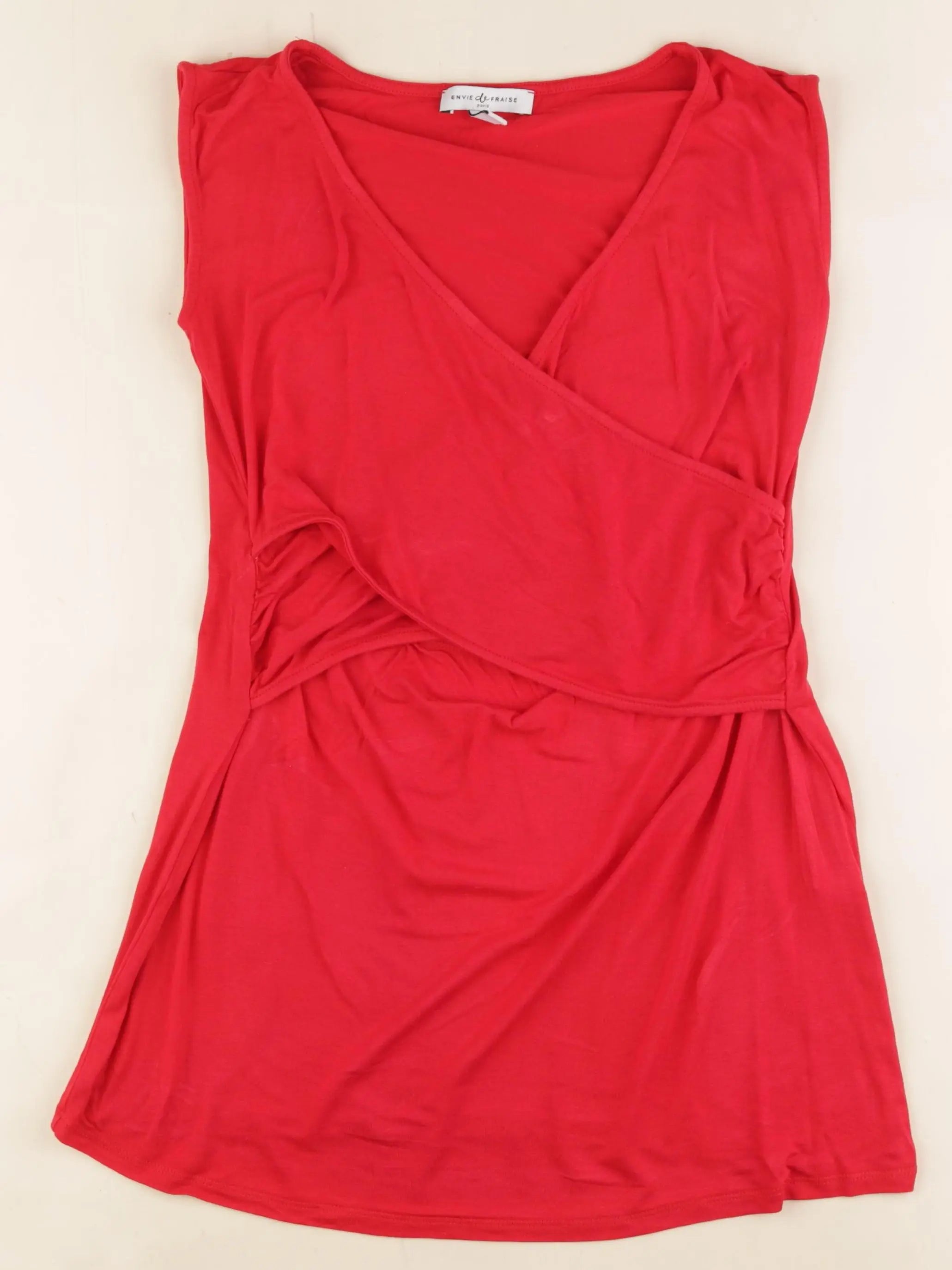 Envie de fraise - débardeur grossesse, allaitement rouge - 38 à 40