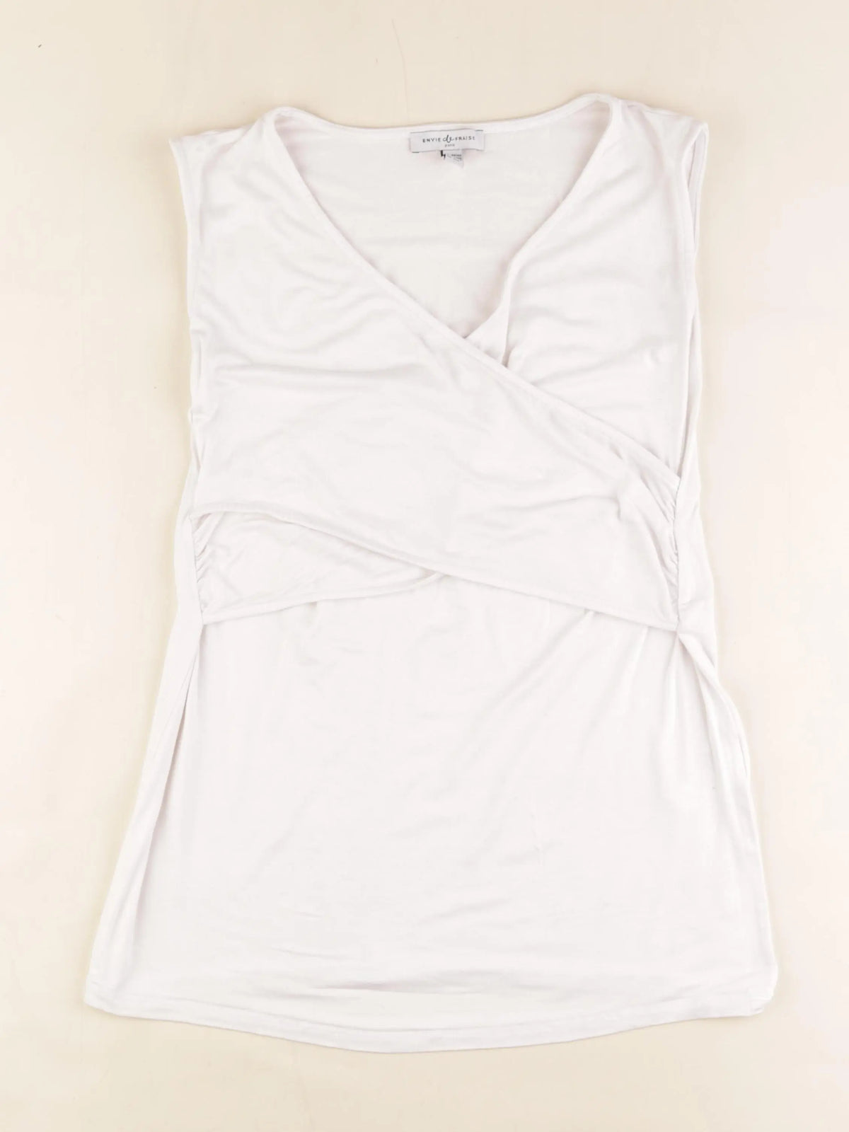 Envie de fraise - débardeur grossesse, allaitement blanc - 38 à 40