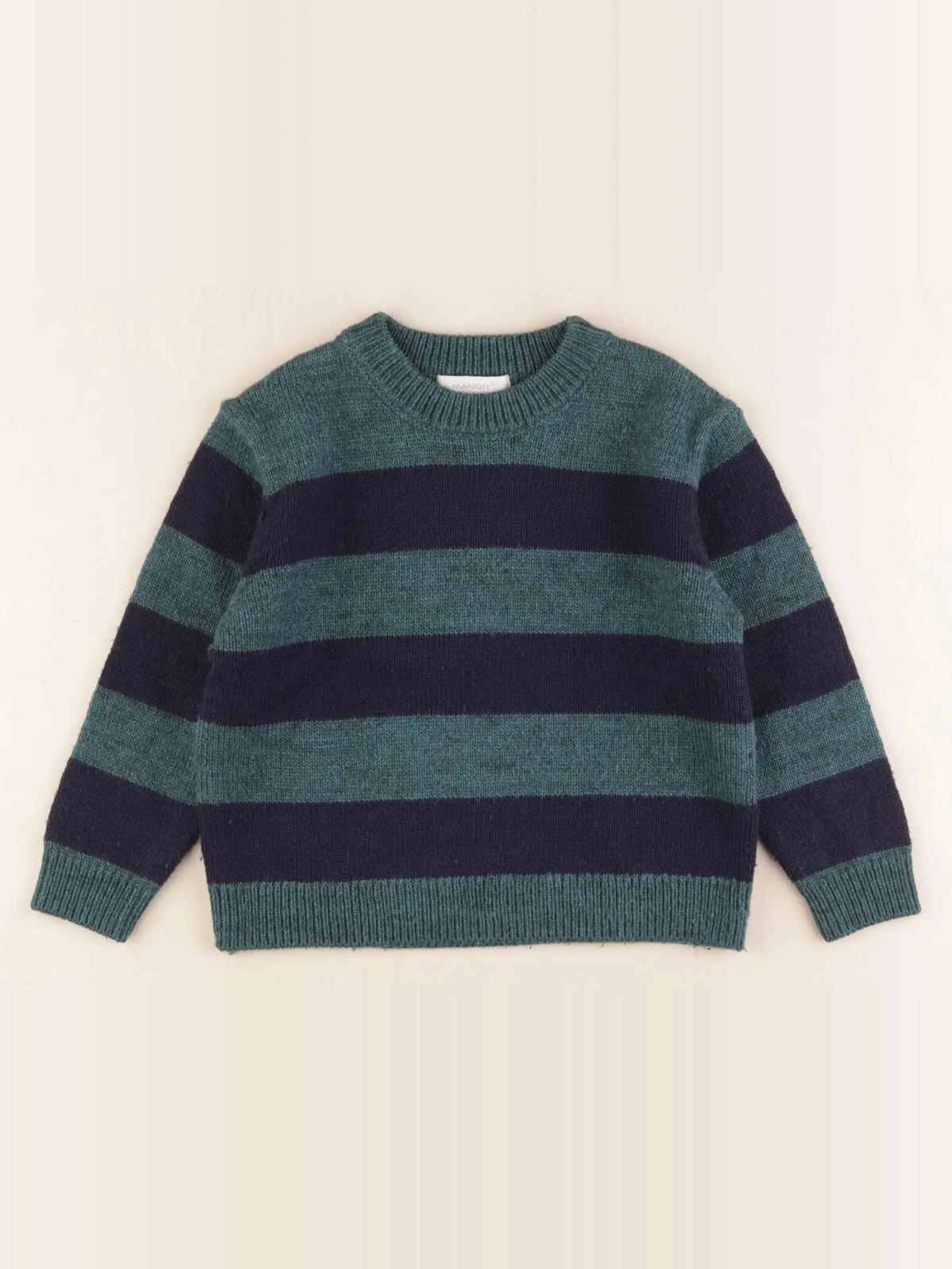 Manor Kids - pull bleu, vert - 4 ans