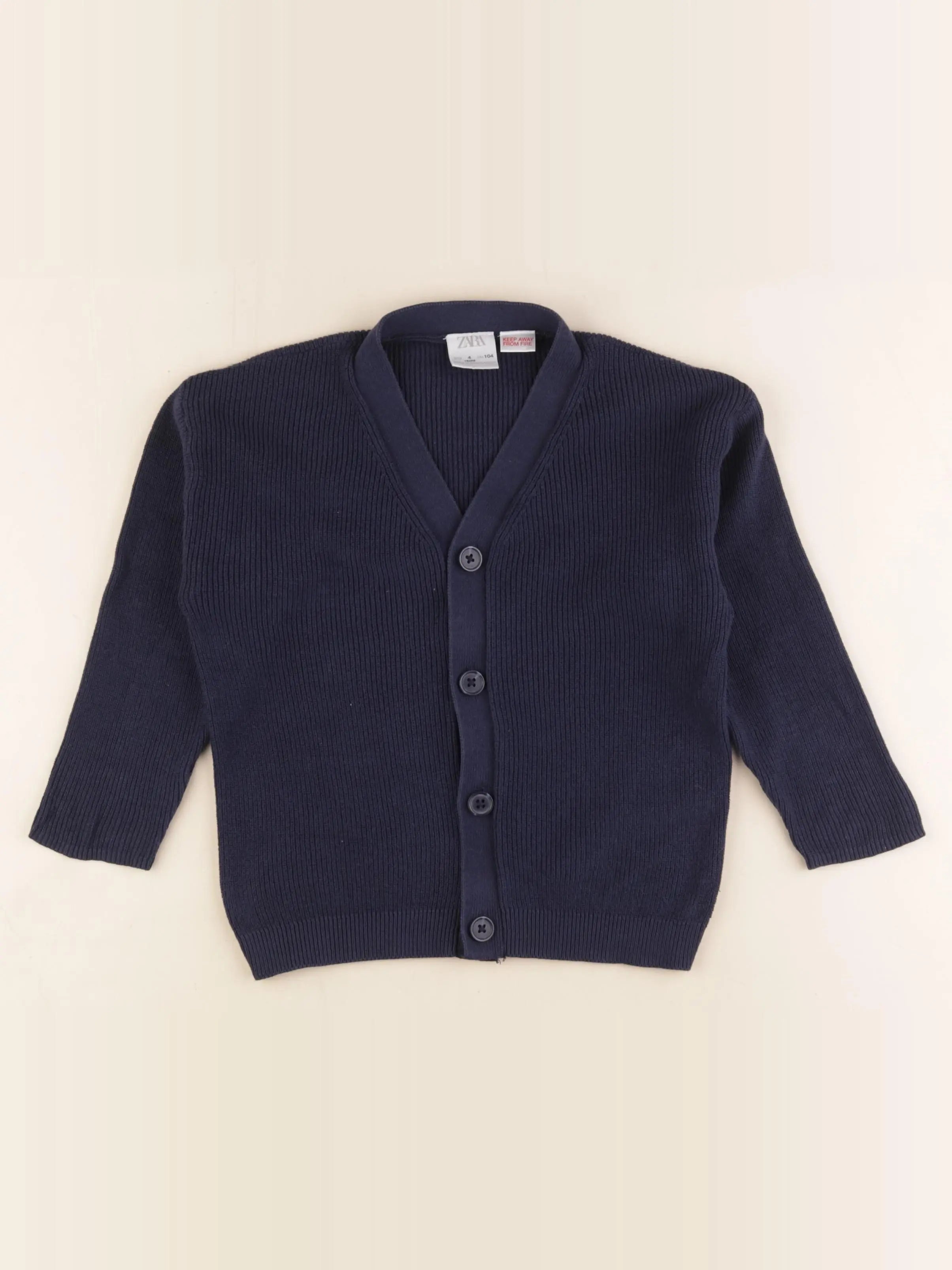Zara - gilet bleu - 3/4 ans