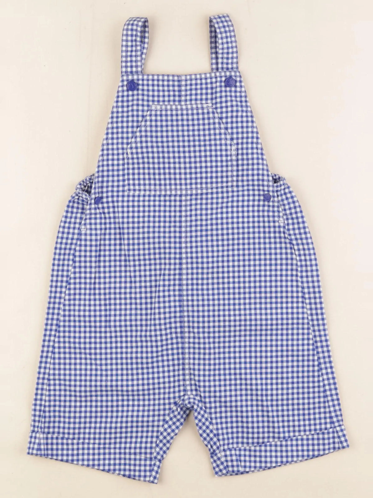 Petit Bateau - combinaison blanc, bleu - 36 mois