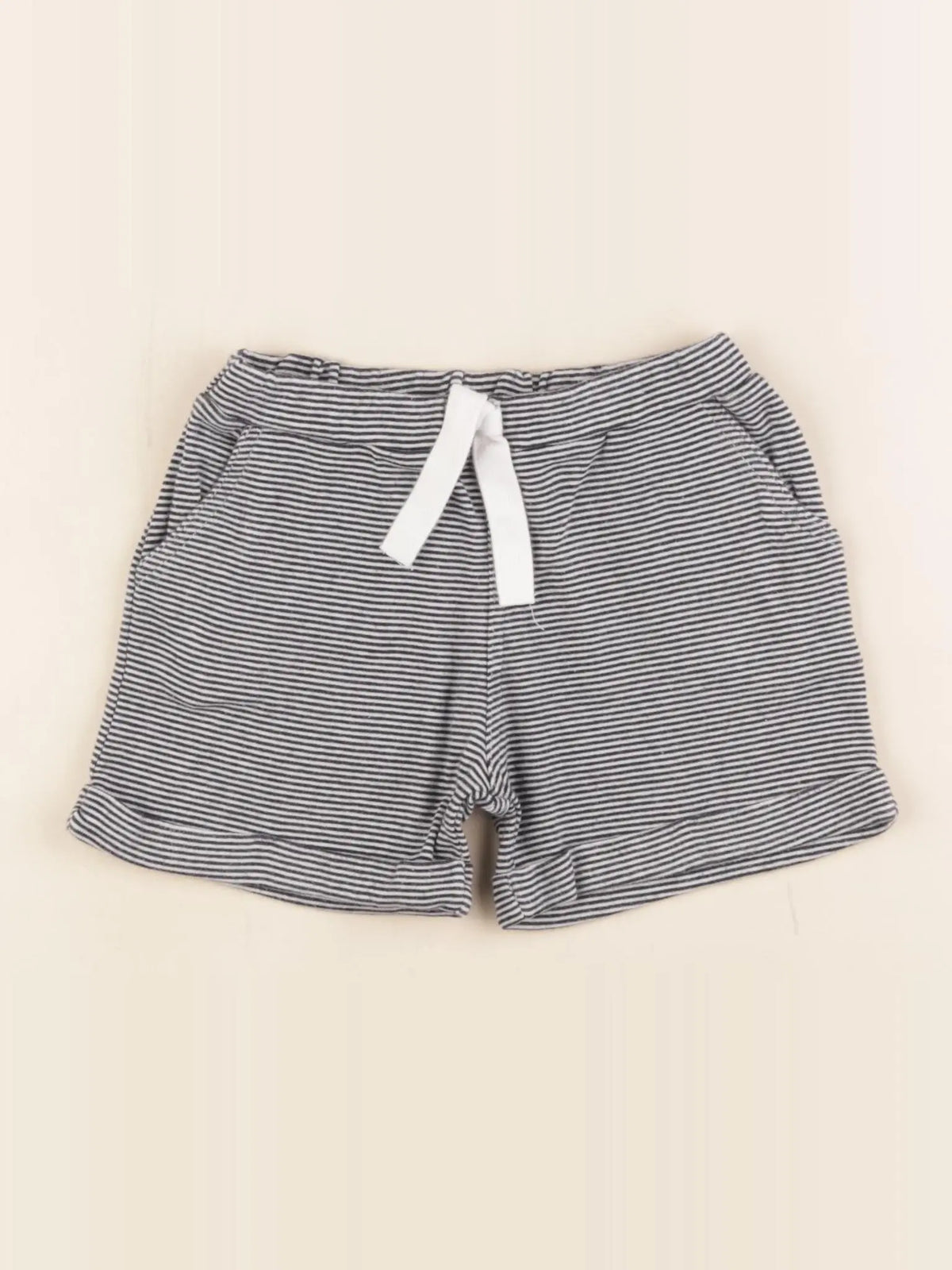 Petit Bateau - short bleu, blanc - 36 mois
