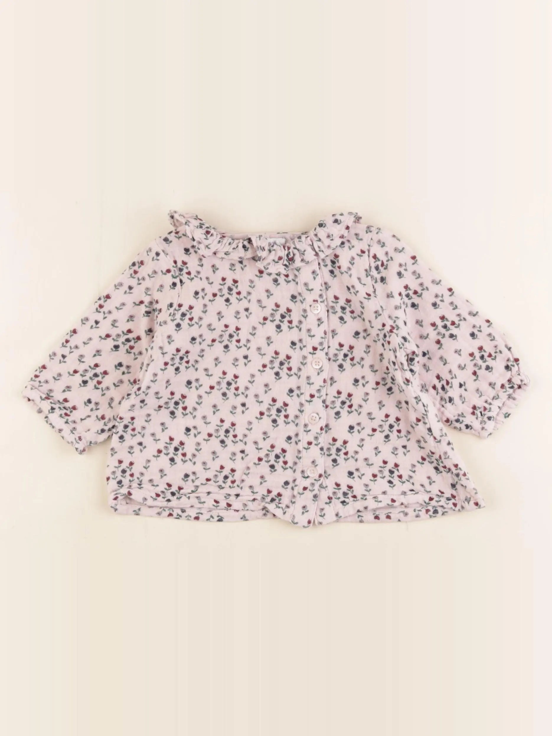 Boutchou - blouse rose - 3 mois