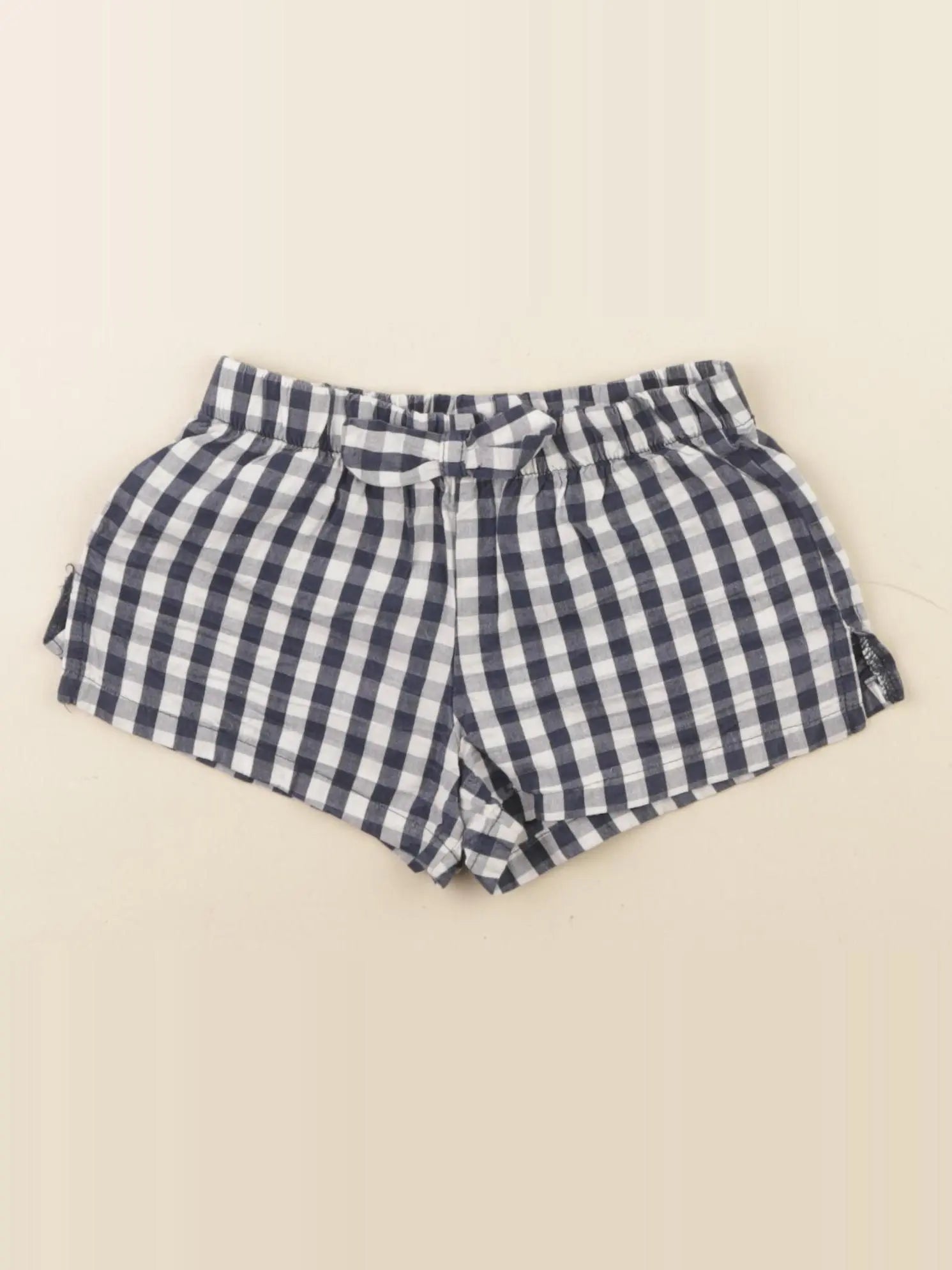 Vertbaudet - short blanc, bleu - 2 ans