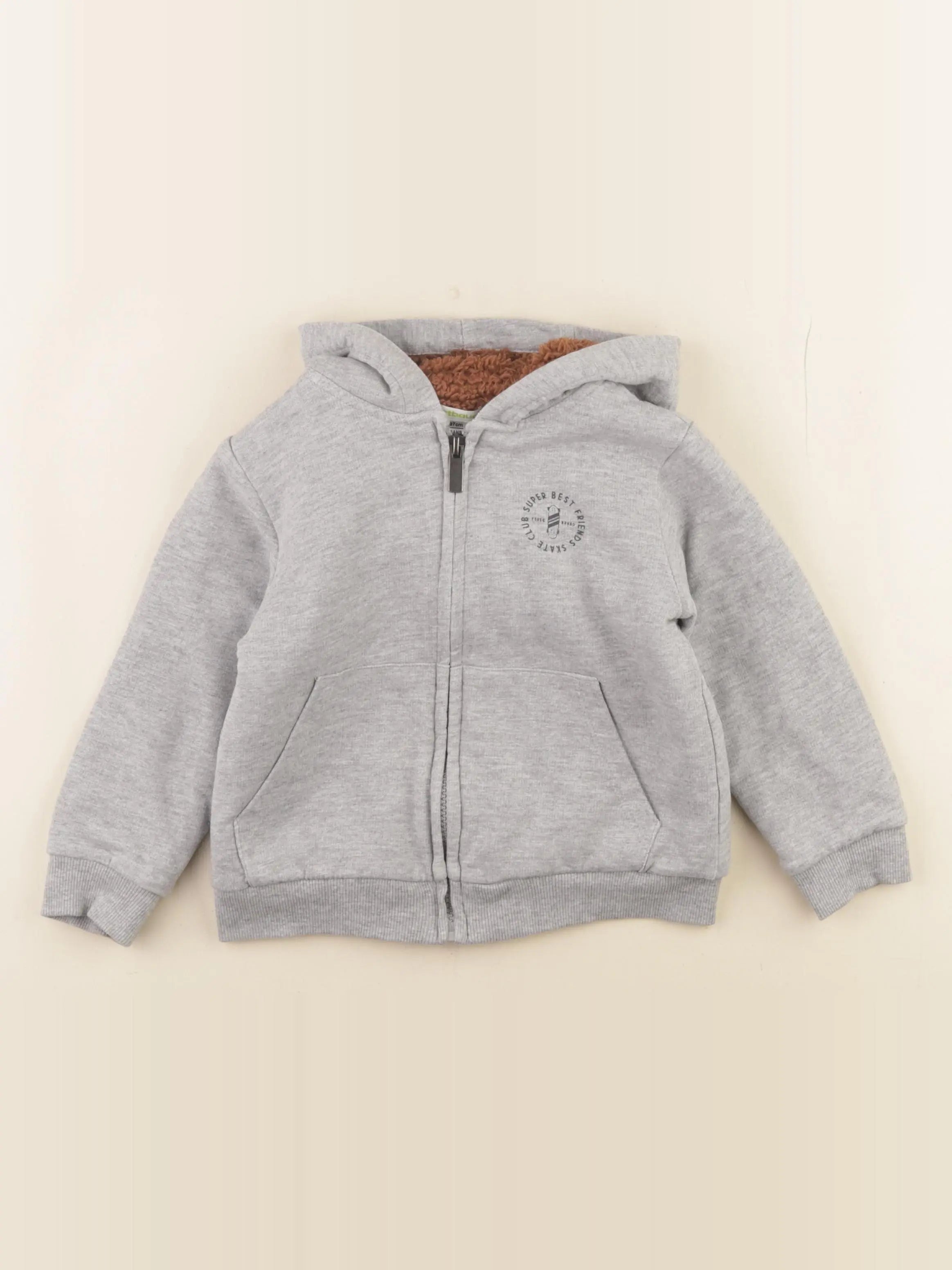 Vertbaudet - sweat gris - 3 ans