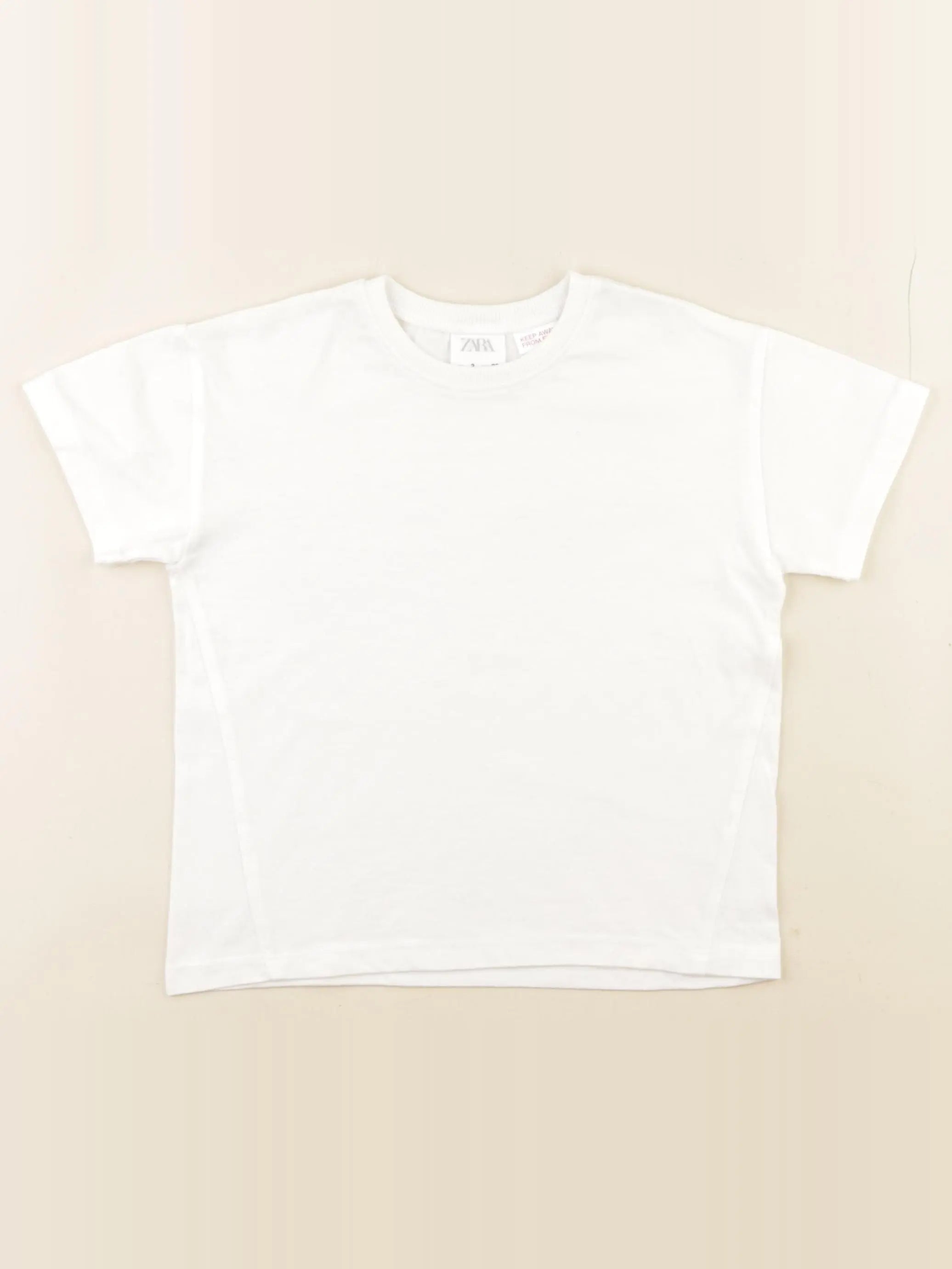 Zara - tee-shirt blanc - 3 ans