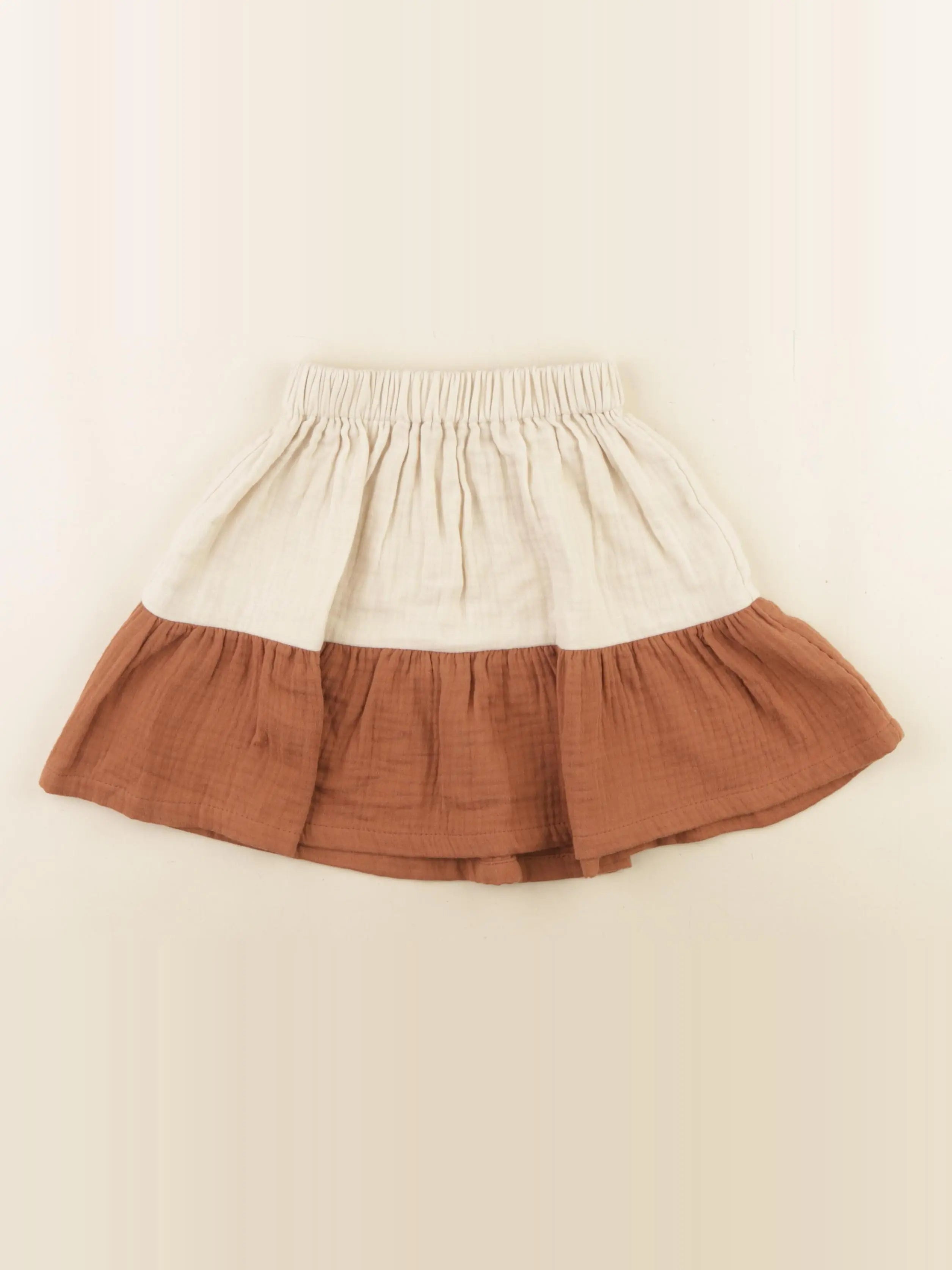 Zara - jupe beige, marron - 4/5 ans