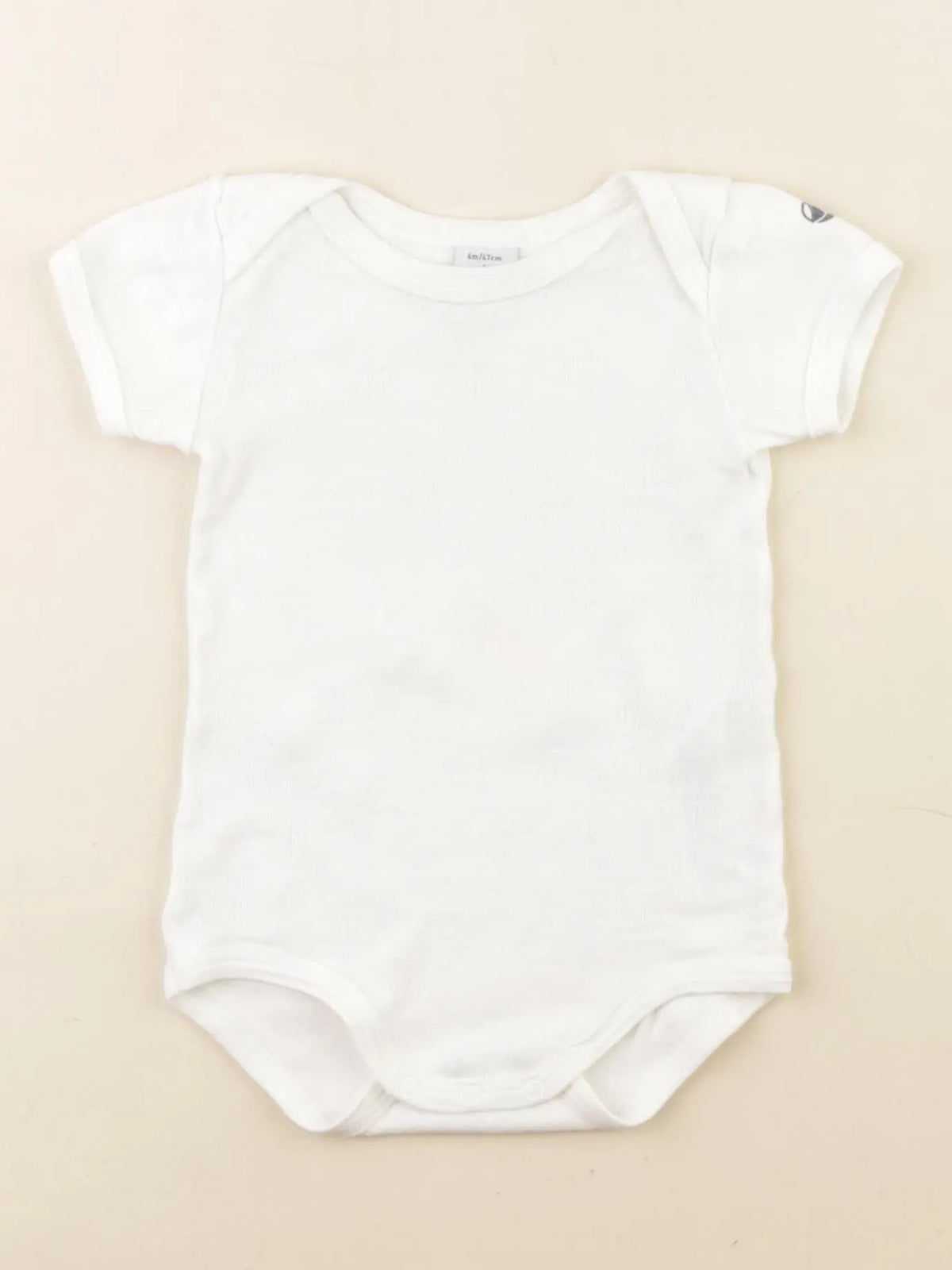 Petit Bateau - body blanc - 6 mois