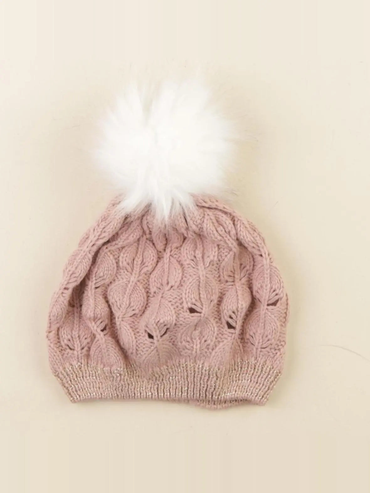 Vertbaudet - bonnet rose - 8/10 ans