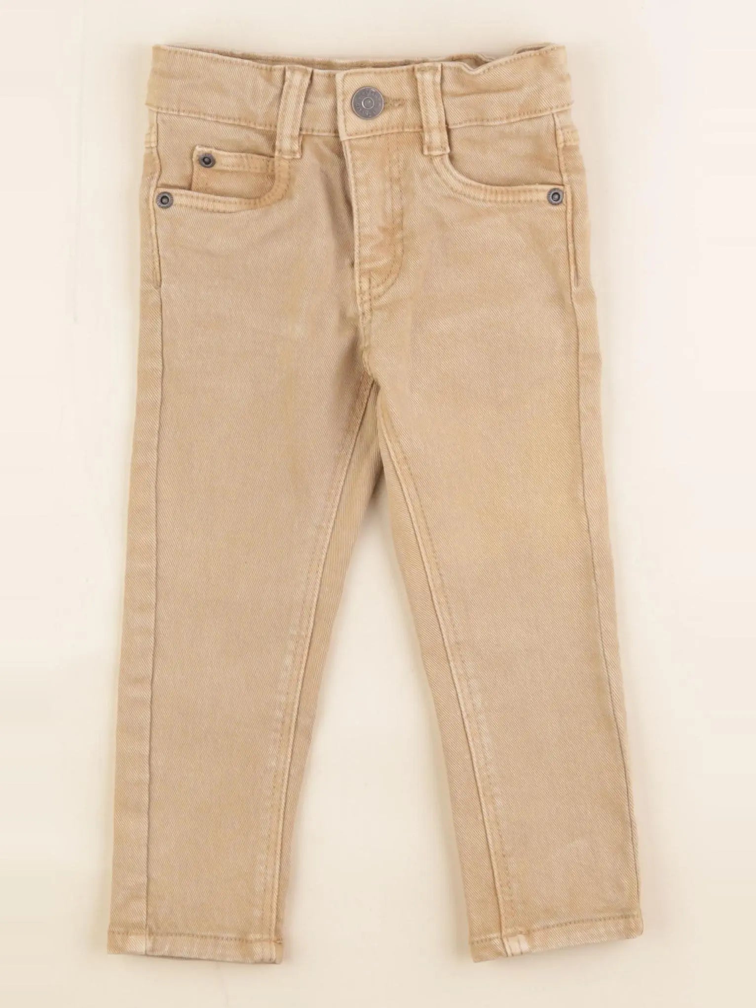 Vertbaudet - jean beige - 2 ans