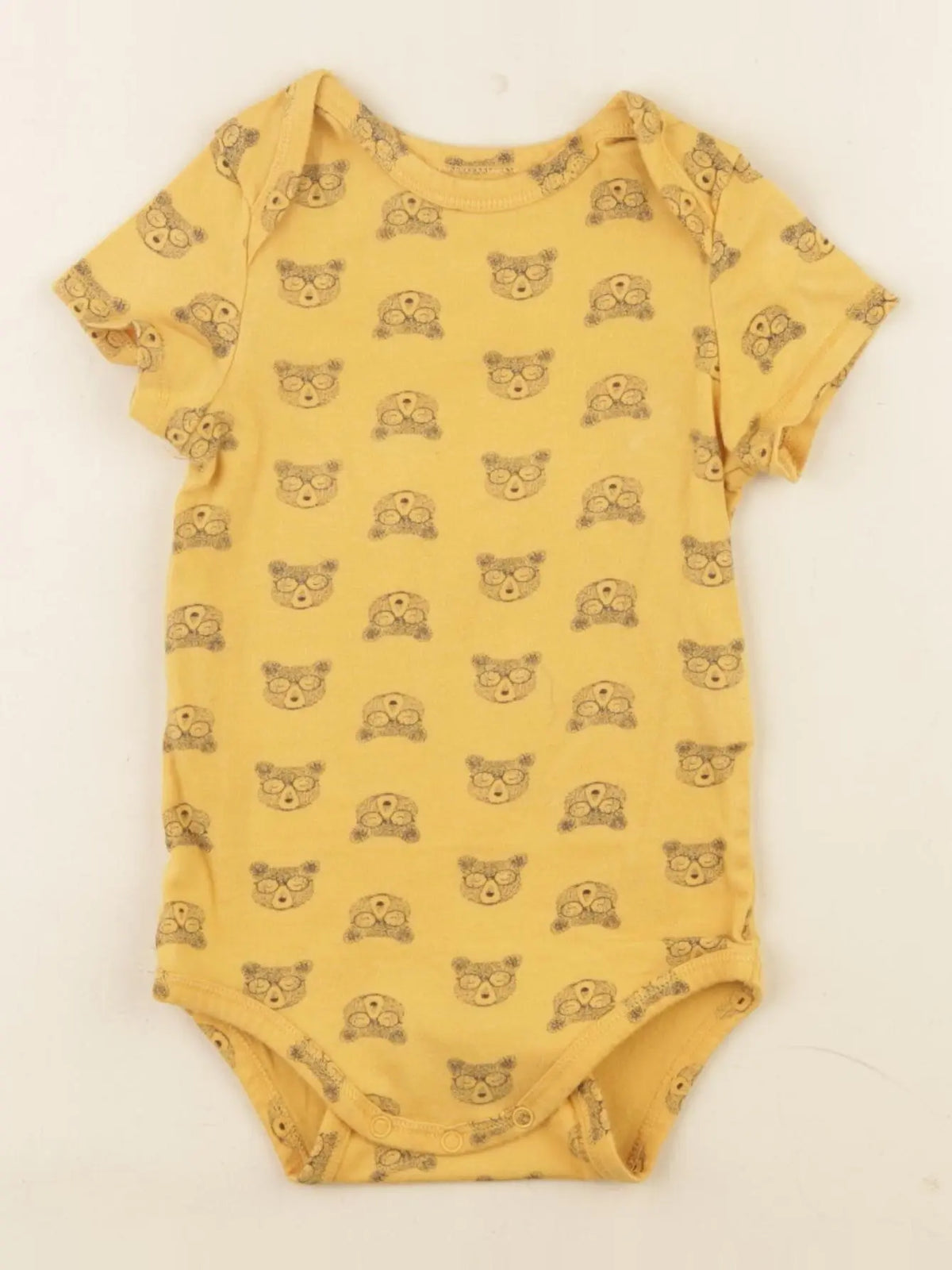 Tape à l'oeil - body à col jaune - 9 mois