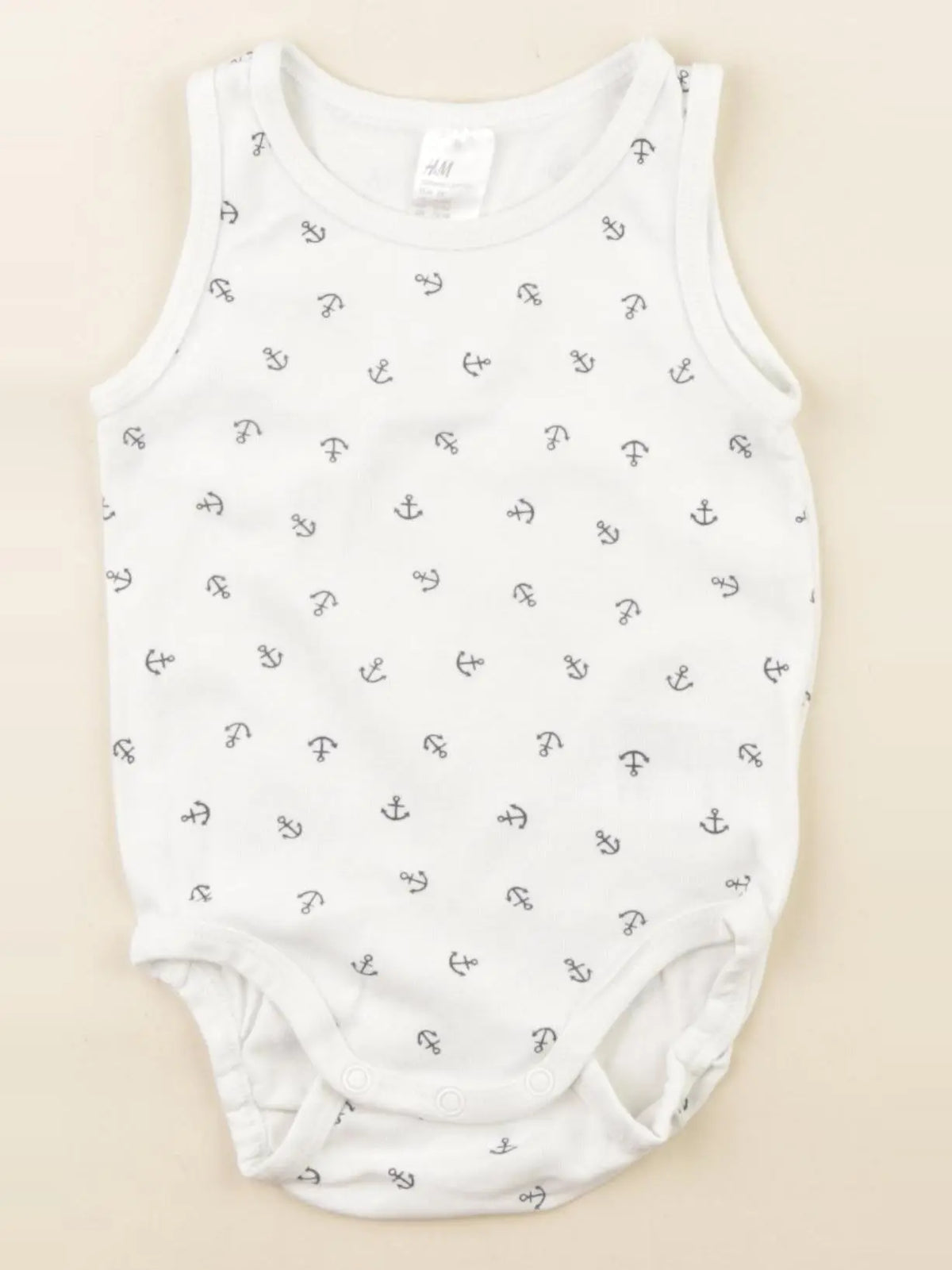 H&M - body blanc - 6/9 mois