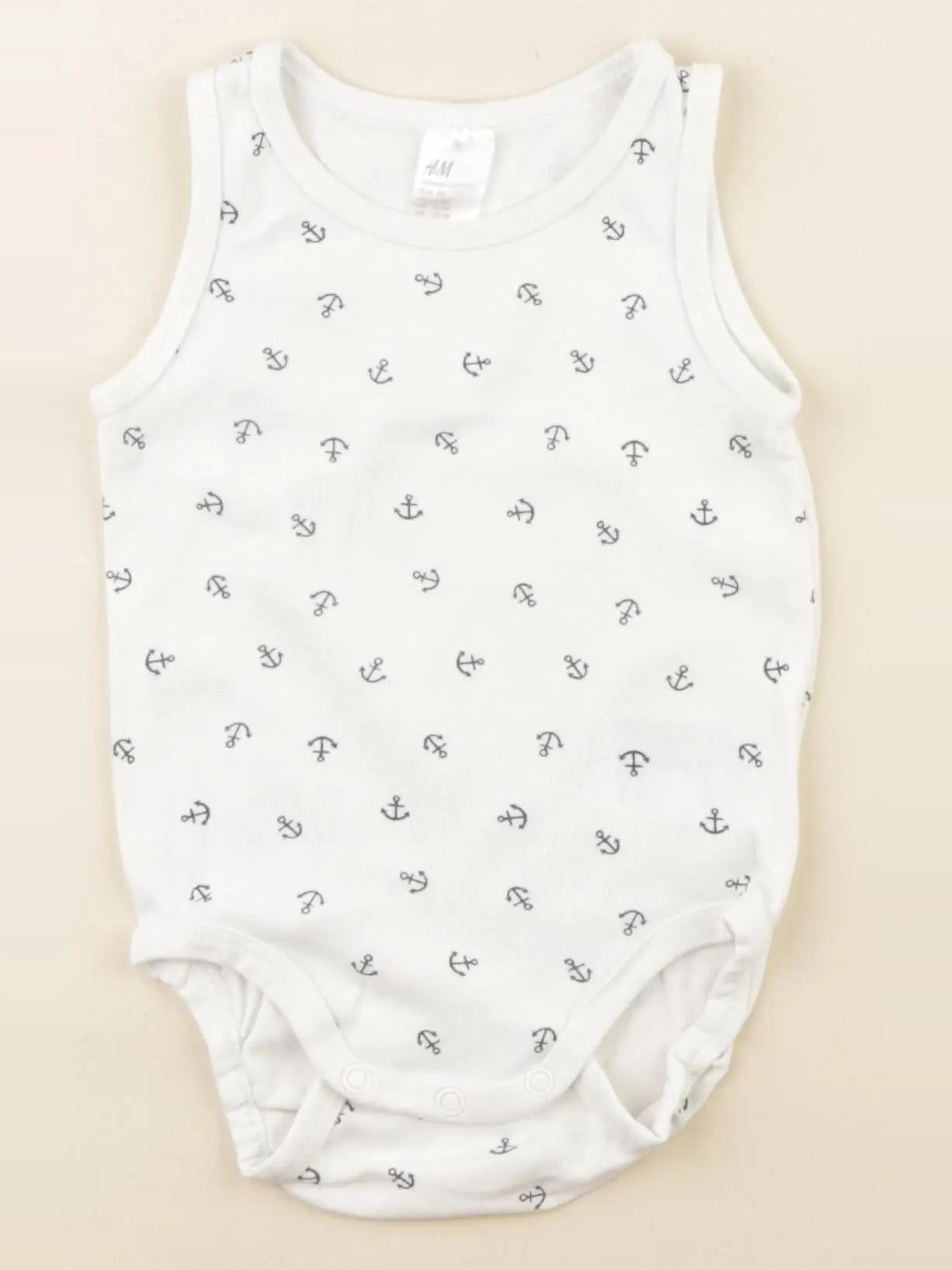 H&M - body blanc - 6/9 mois