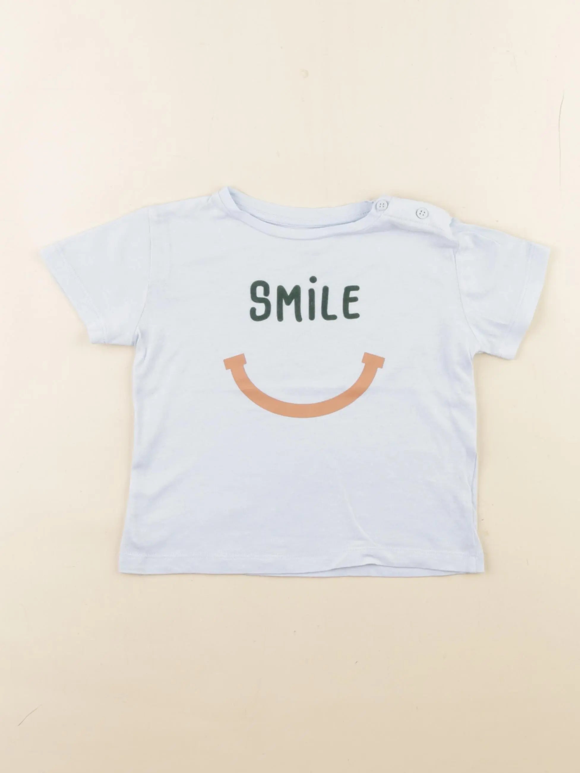 Boutchou - tee-shirt bleu - 12 mois