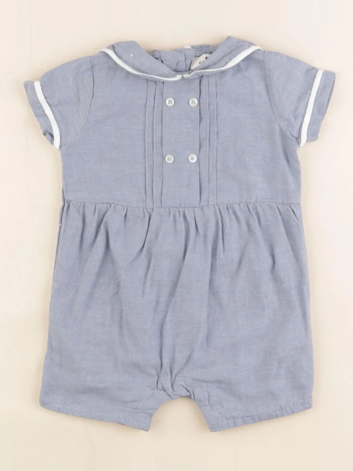 Cyrillus - combinaison bleu - 6 mois