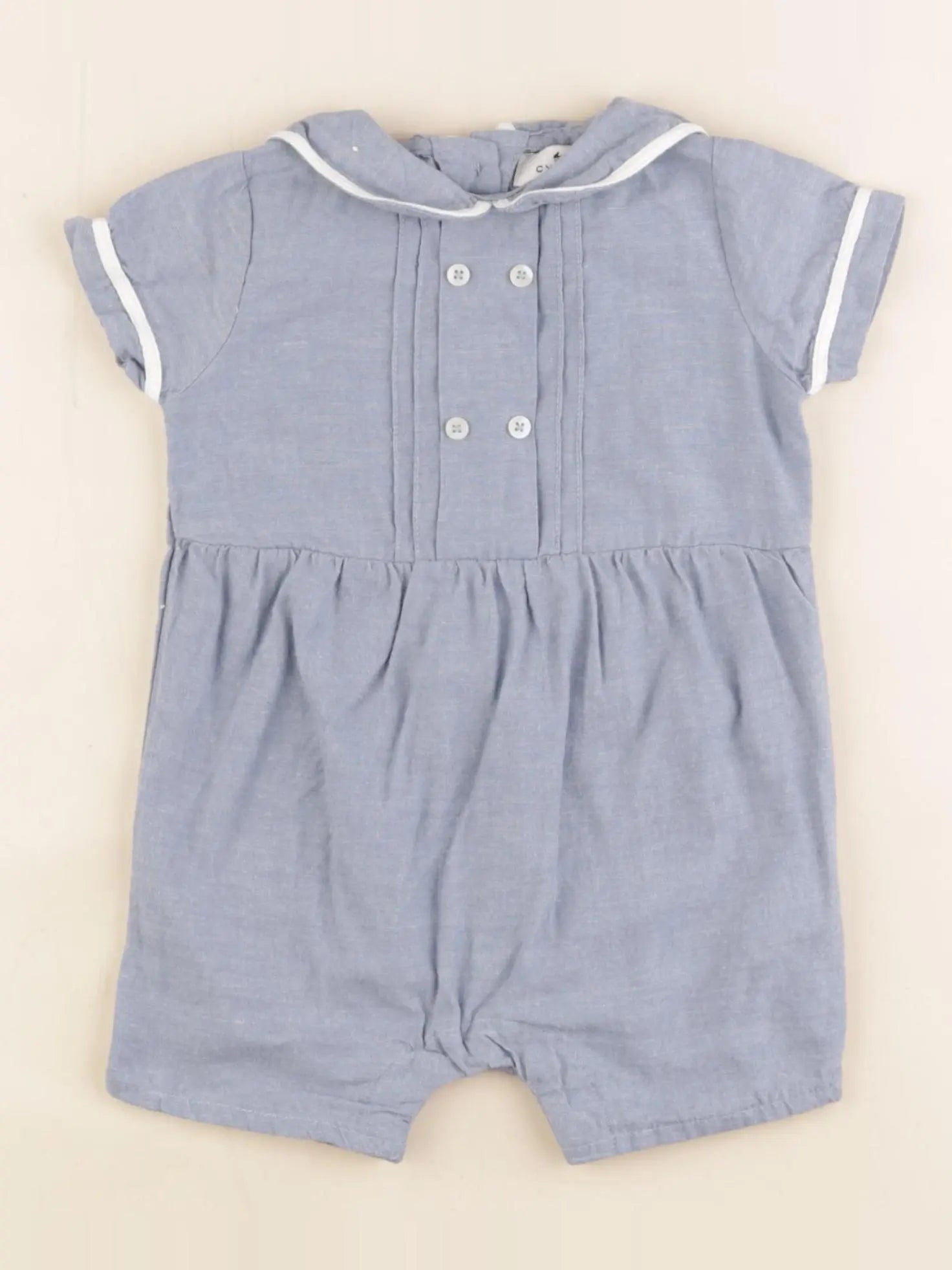 Cyrillus - combinaison bleu - 6 mois