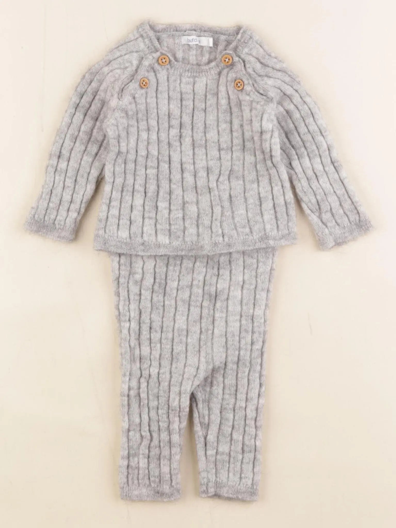 Boutchou - ensemble gris - 1 mois