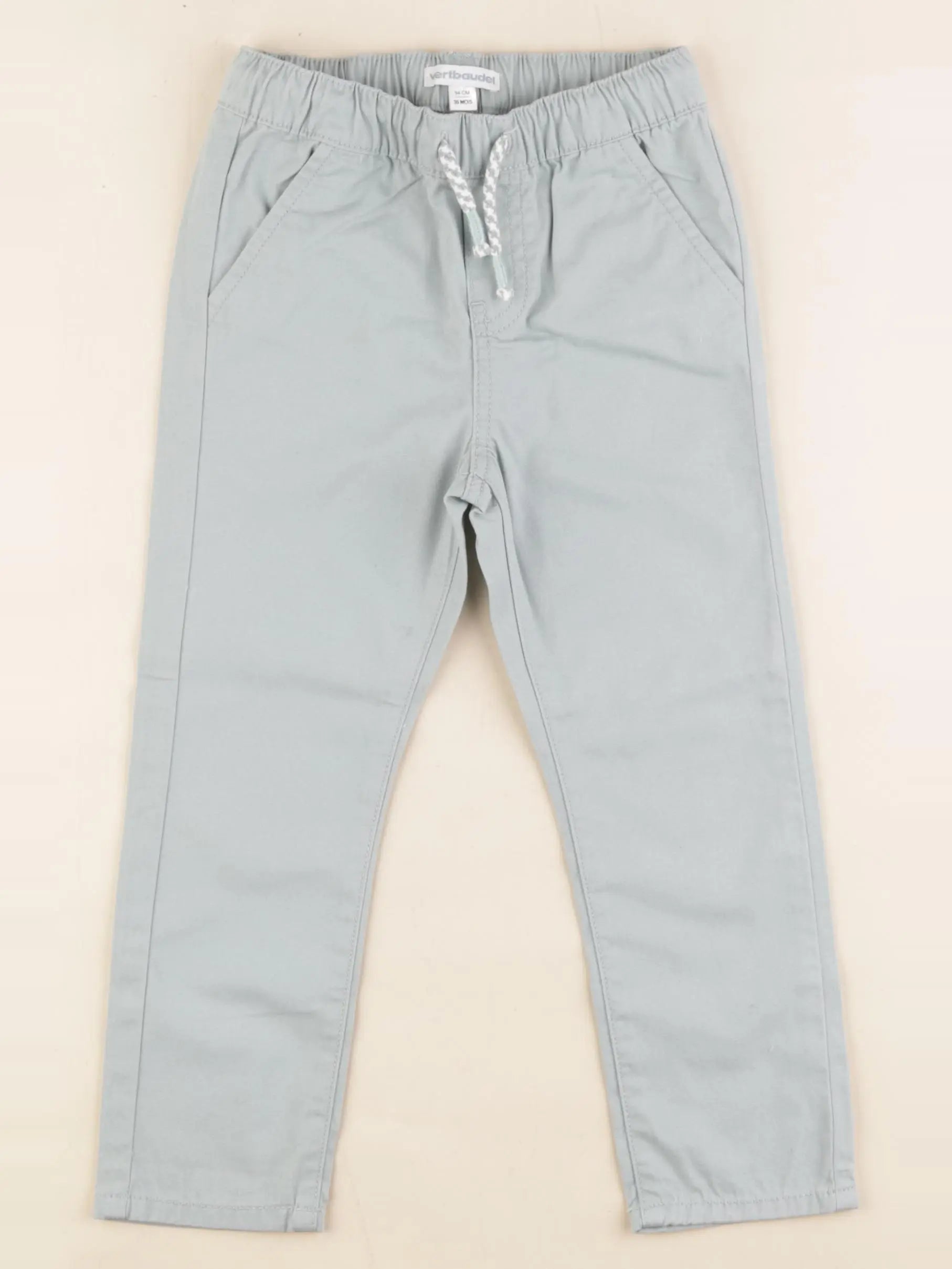 Vertbaudet - pantalon bleu - 36 mois
