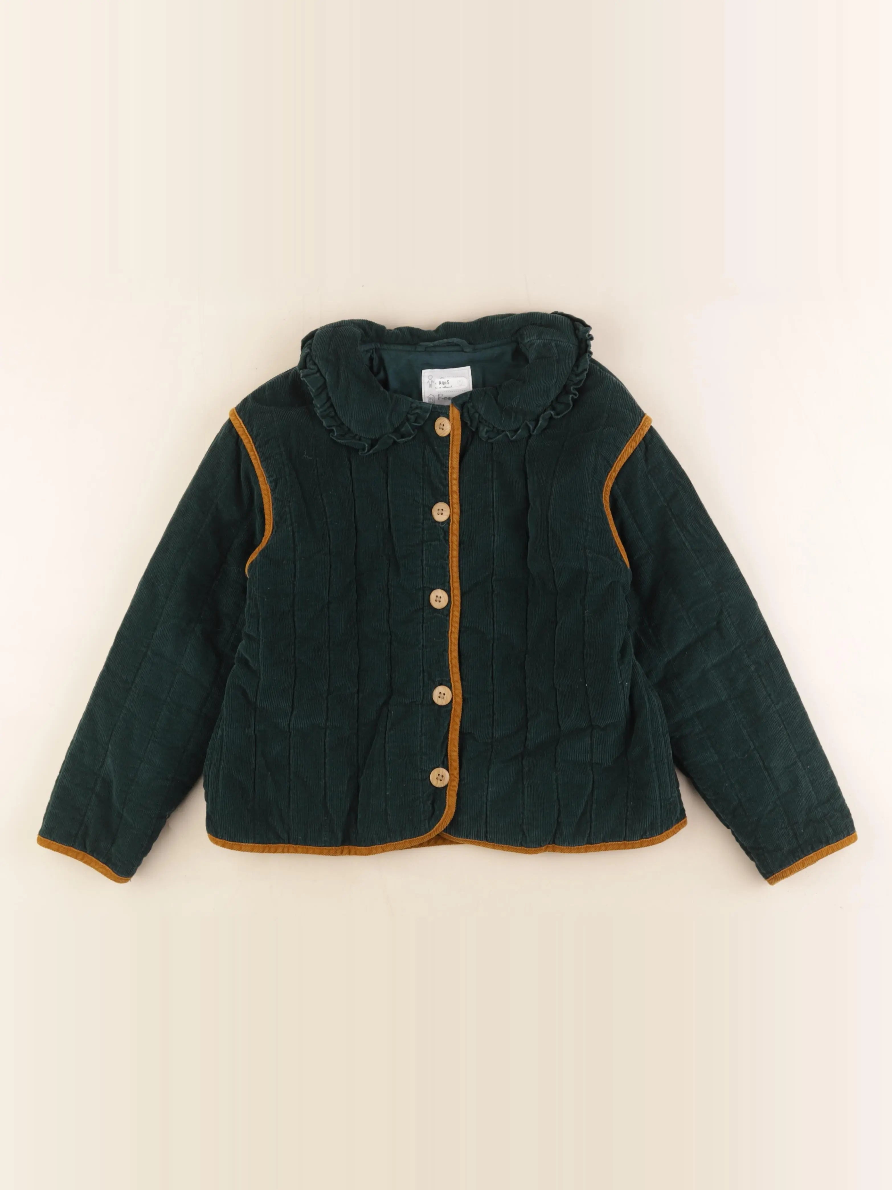 Vertbaudet - veste vert - 10 ans