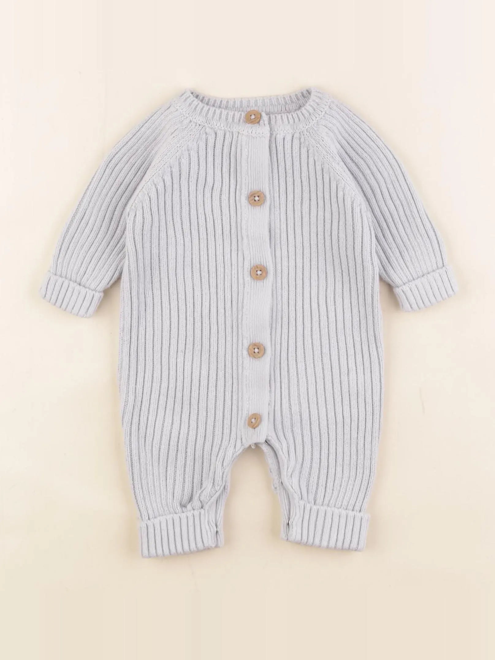 Vertbaudet - combinaison bleu - 1 mois