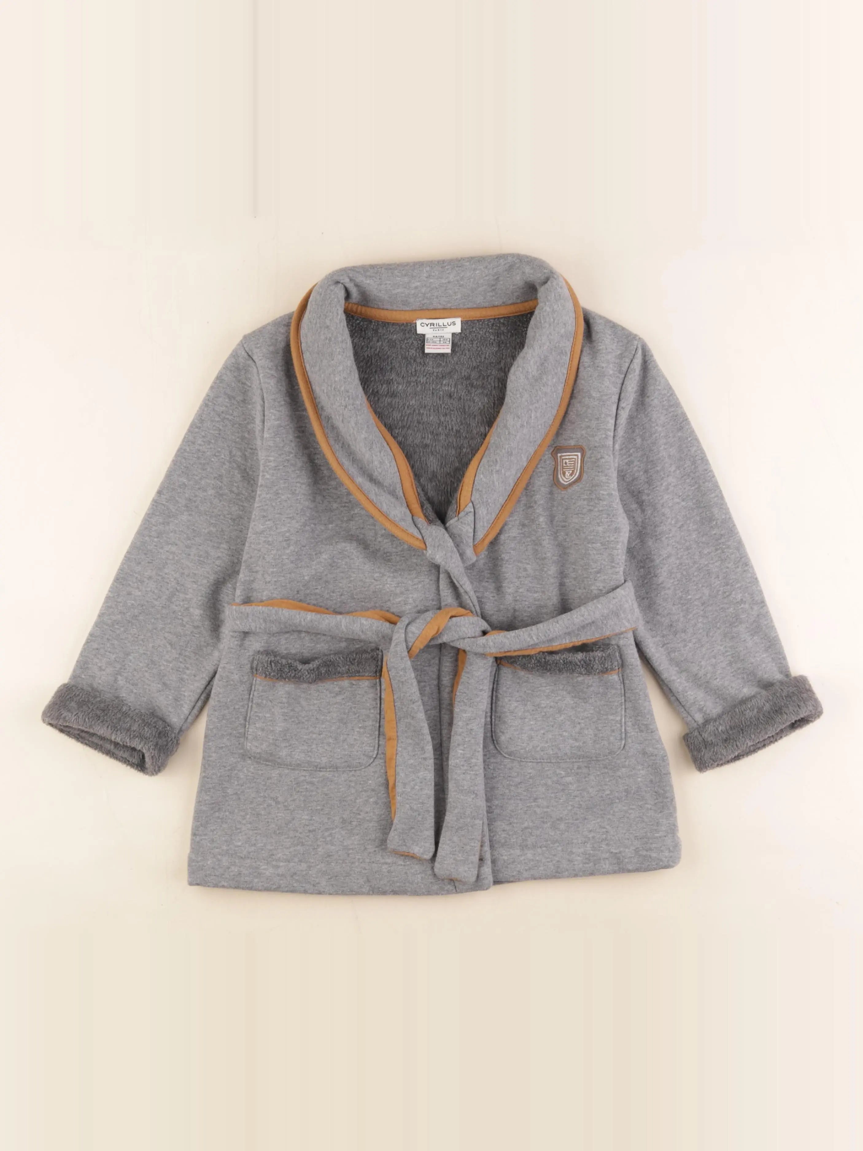 Cyrillus - robe de chambre gris - 4 ans