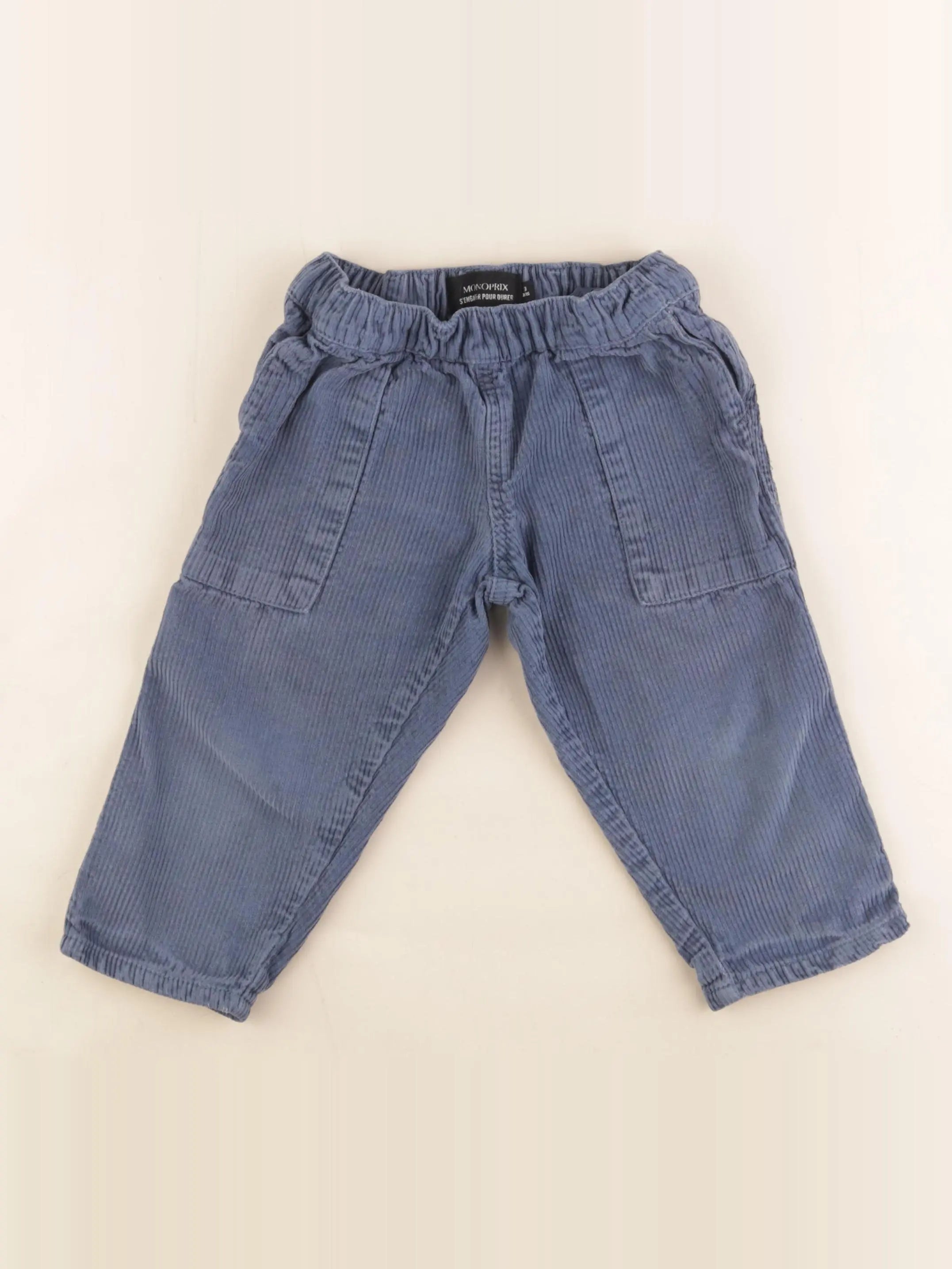 Monoprix - pantalon bleu - 3 ans